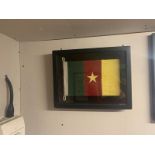 Flag Shadow Box Cameroon A Visually Compelling Addition To Any Room With A Bold Graphic Print, Our