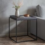 The Forden Black Side Table 560 x 560 x 600mm