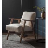 Neyland Armchair Natural Pebble Linen Add A Touch Of Class To Your Home With The Neyland Armchair