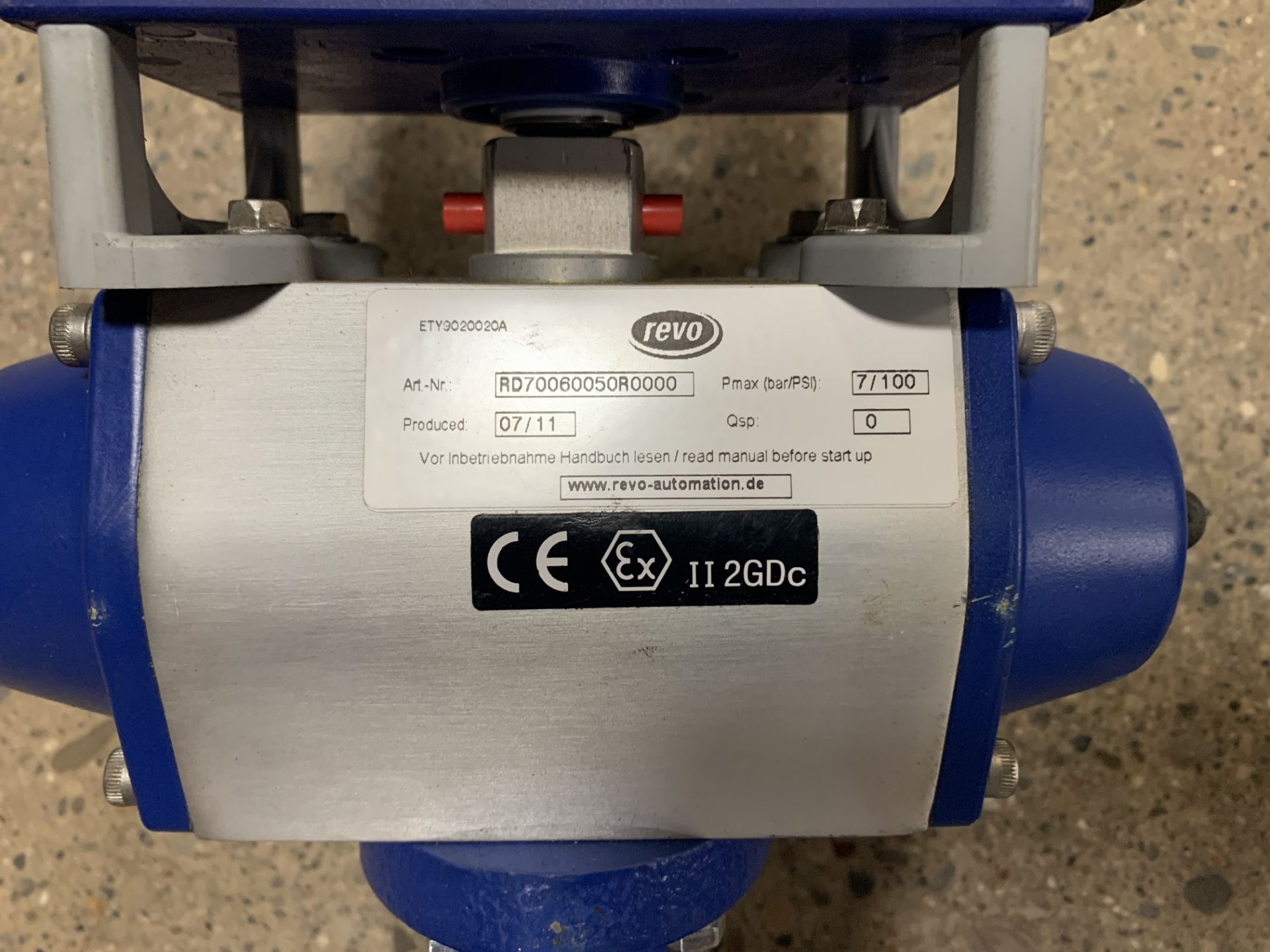 REVO BUTTERFLY VALVE WITH ACTUATOR RD50350050 - Image 3 of 4