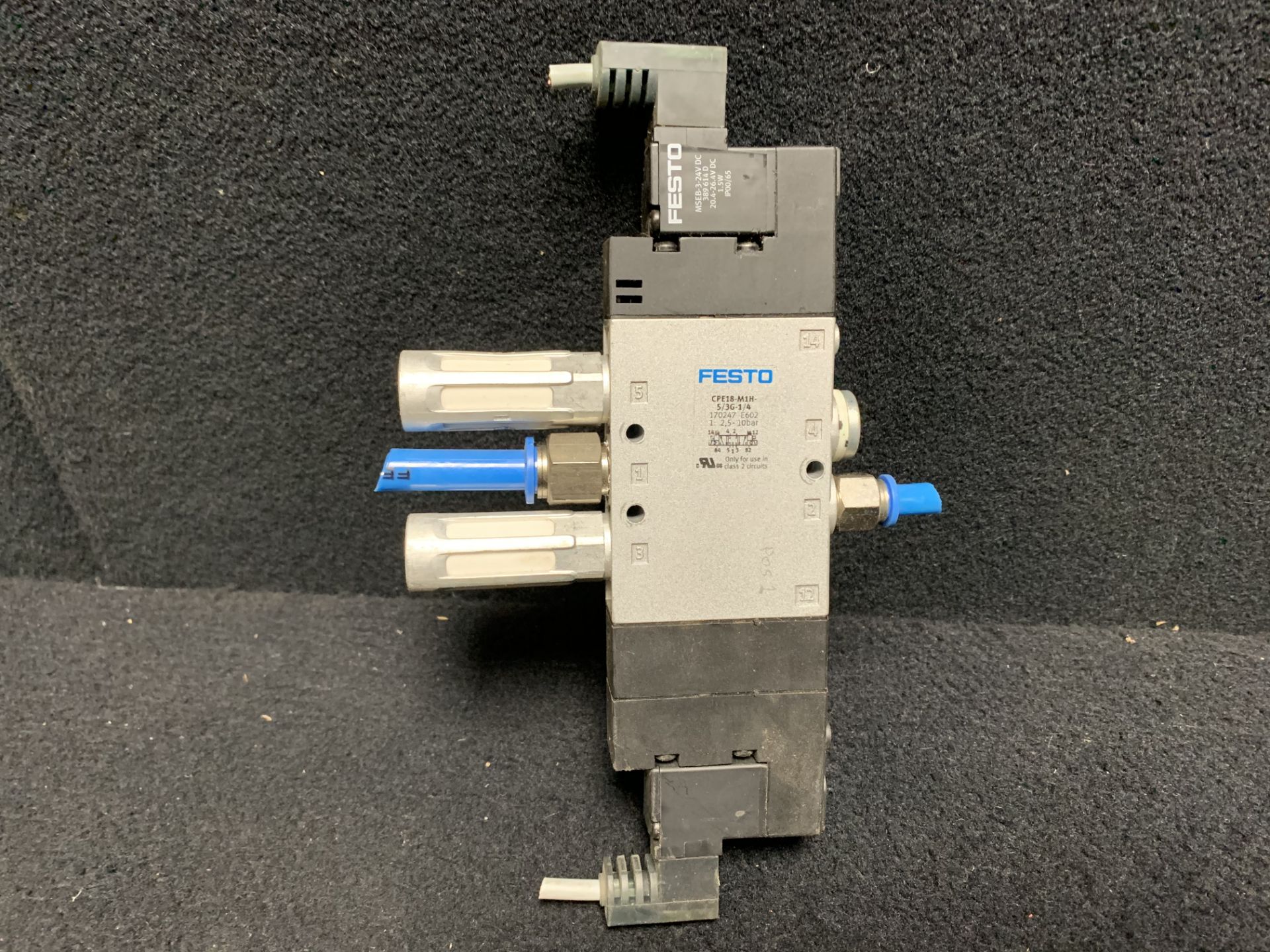 FESTO ELECTRIC VADMI-300-P VACUUM GENERATOR | CPE18-M1H-SL-* SOLENOID VALVE 2.5-10BAR | CPE24-M1H- - Image 4 of 6