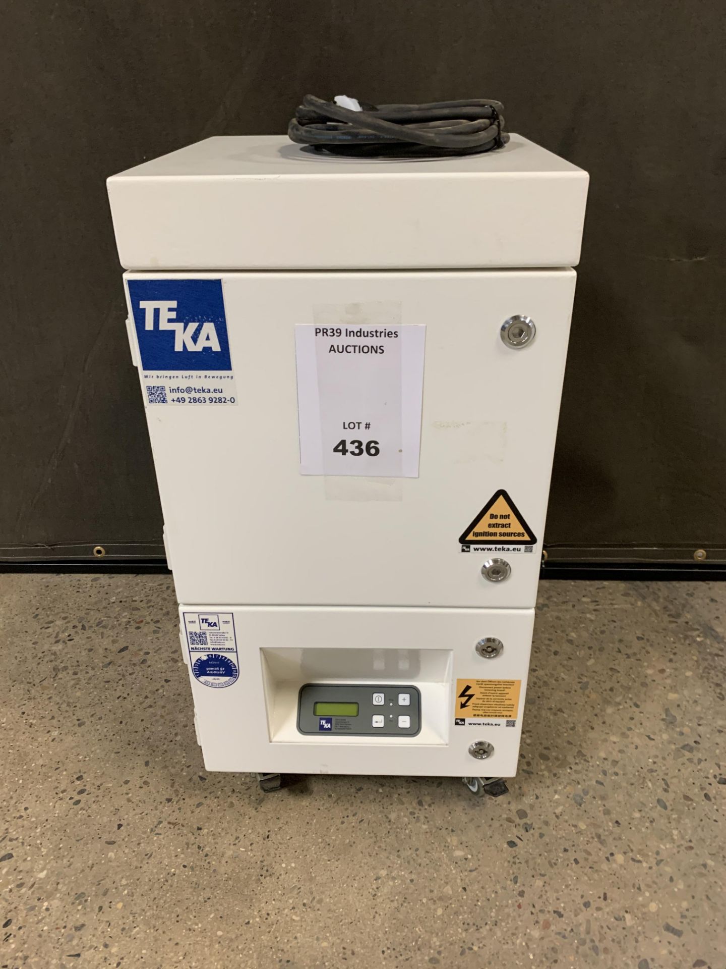 TEKA PORTABLE FUME AND PARTICLE EXTRACTOR, USA POWER CORD