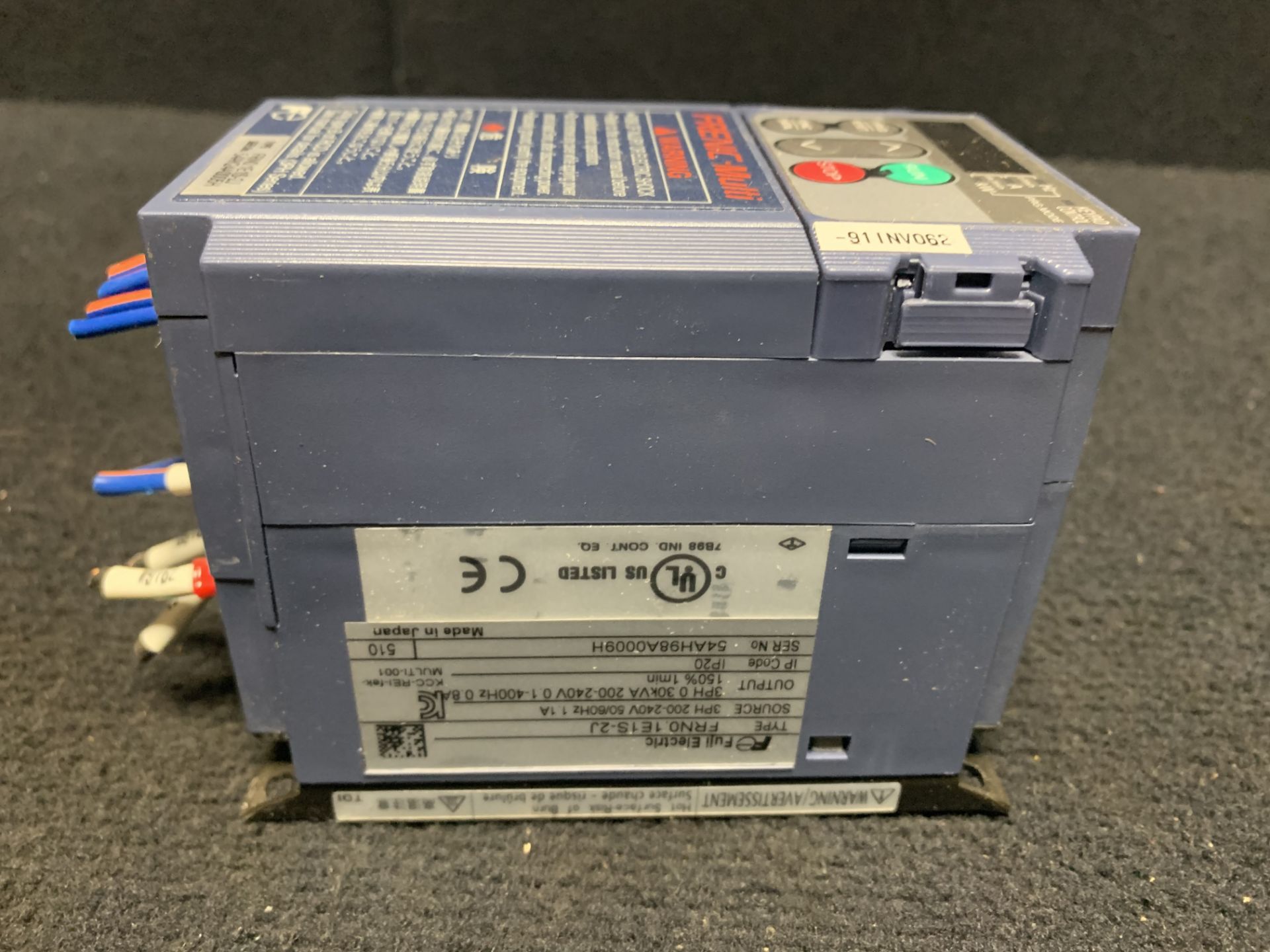 FUJI ELECTRIC DRIVE FRN0.1E1S-2J, .1KW 1.1AMP 200-240VAC 3PHASE - Bild 7 aus 9