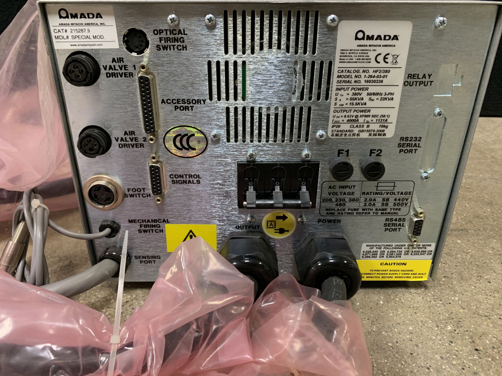 NEW OUT OF BOX - MIYACHI UNITEK HF2/380 HIGH FREQUENCY INVERTER WELDING CONTROL POWER SUPPLY 2KHZ - Image 3 of 6