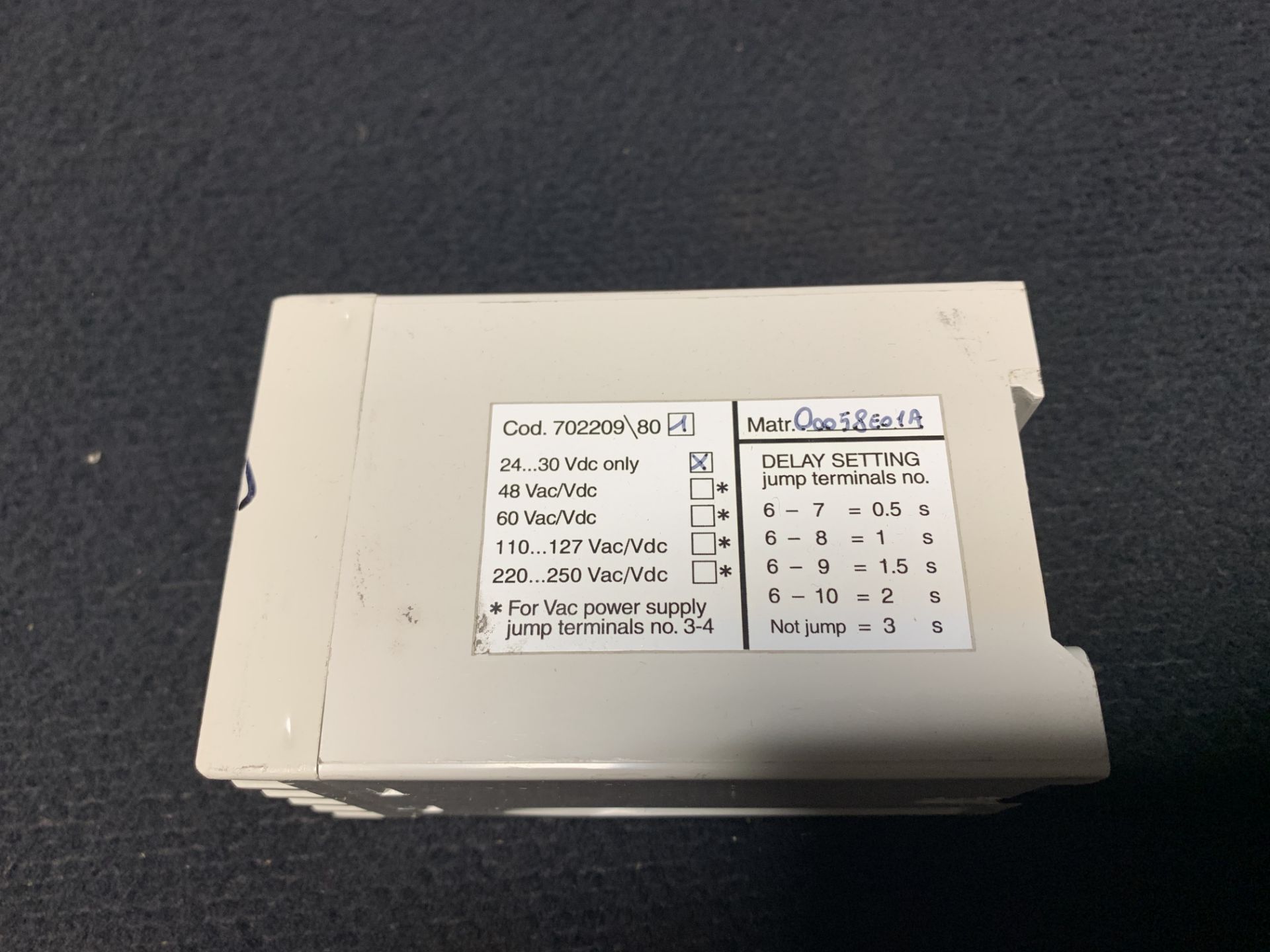 ABB SACE 702209/80 AUXILIARY RELAY - Image 2 of 4