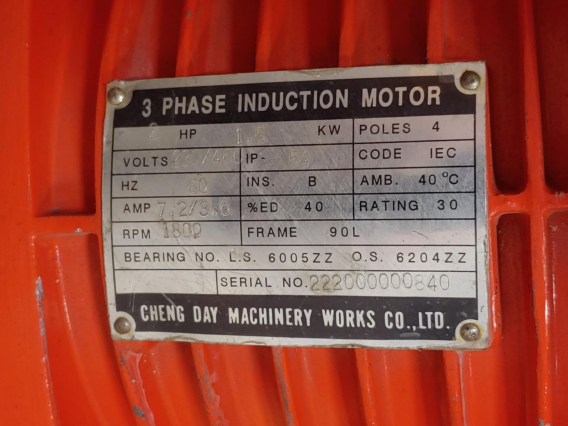 BLACK BEAR YSE 100 ELECTRIC CHAIN 1-TON HOIST - 3 PHASE & 1 SPEED - Image 6 of 6