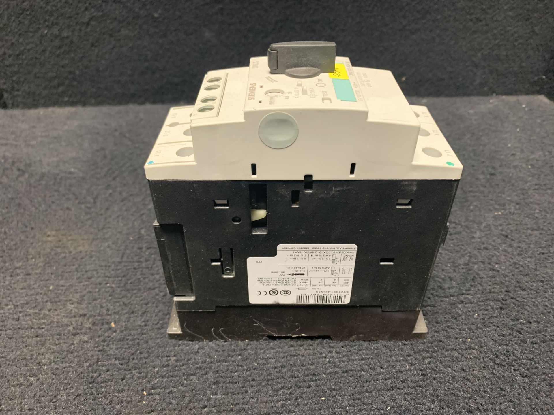 SIEMENS 3RV1721-0KD10 CIRCUIT BREAKER 1.5A | 3RV1721-4CD10 CIRCUIT BREAKER 22A | 3RV1031-4GA10 MOTOR - Bild 4 aus 14