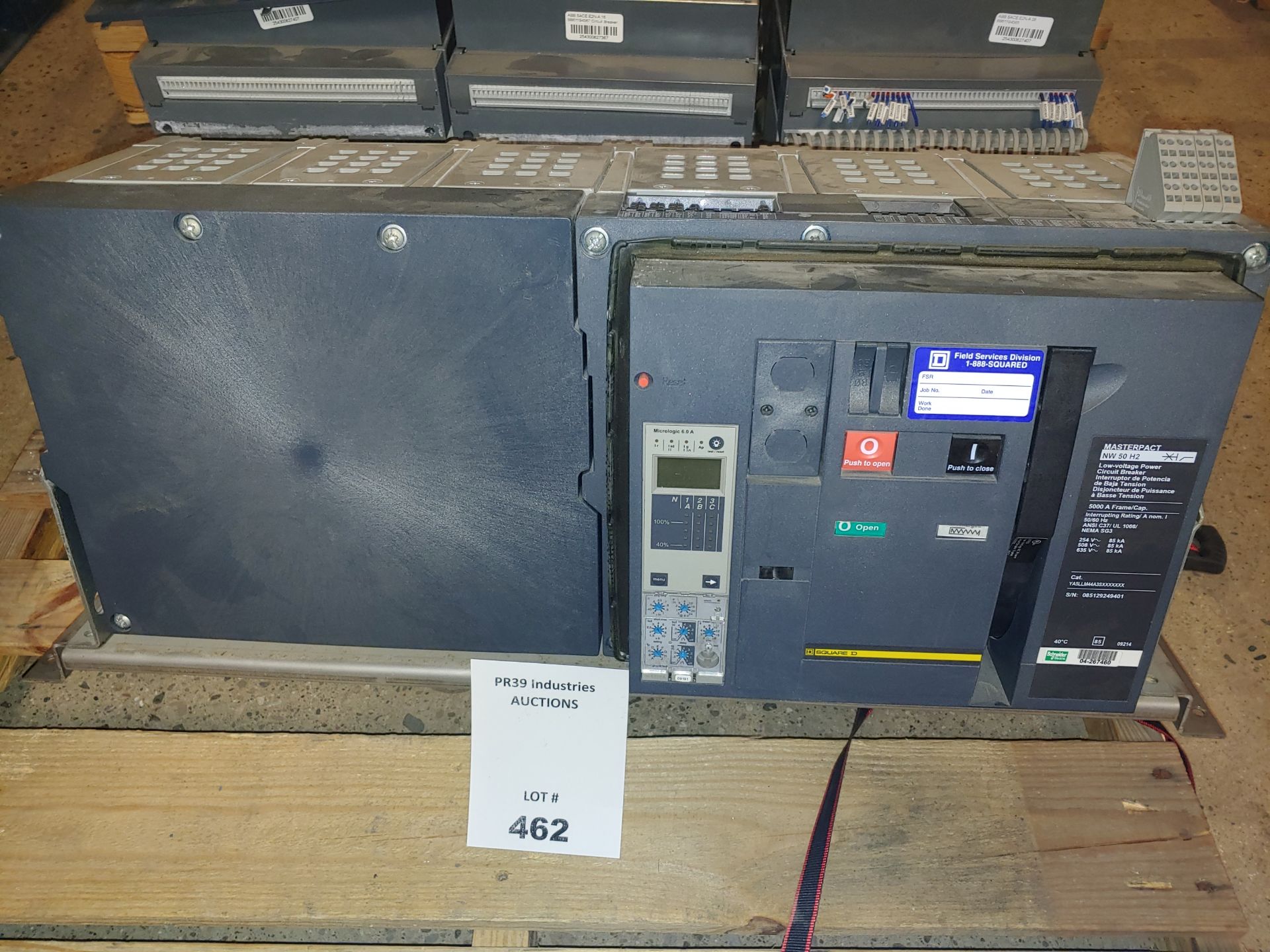 SCHNEIDER ELECTRIC CIRCUIT BREAKER MASTERPACT NW50H2 - 5000 A - 3 POLES - DRAWOUT