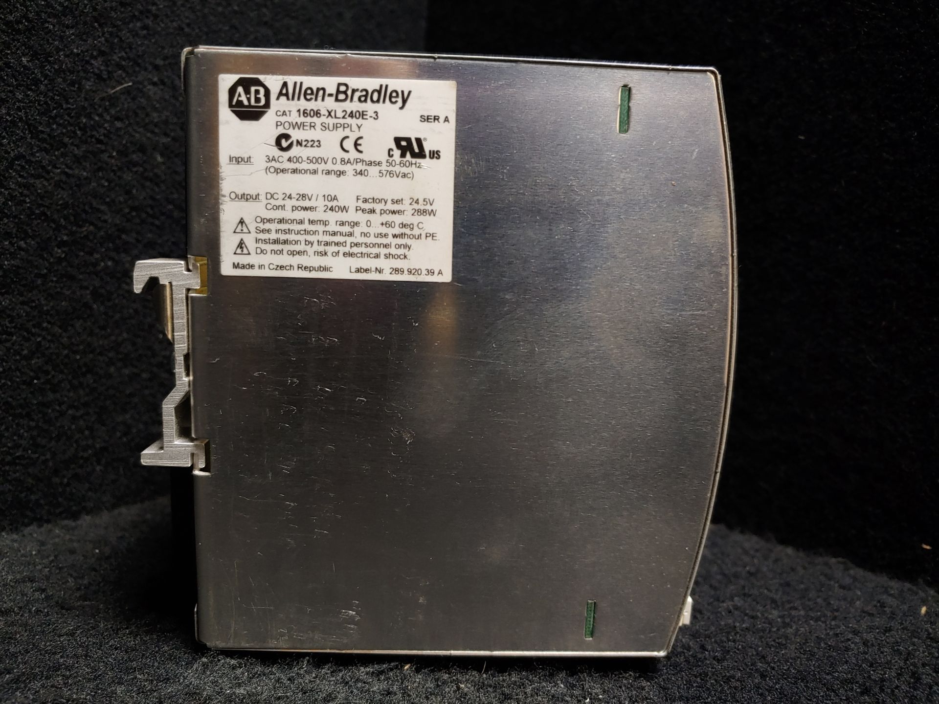 ALLEN BRADLEY 1606-XL240E-3 POWER SUPPLY, 0.8 A, 240W, 340/576 VAC, 50/60 HZ - Image 2 of 6