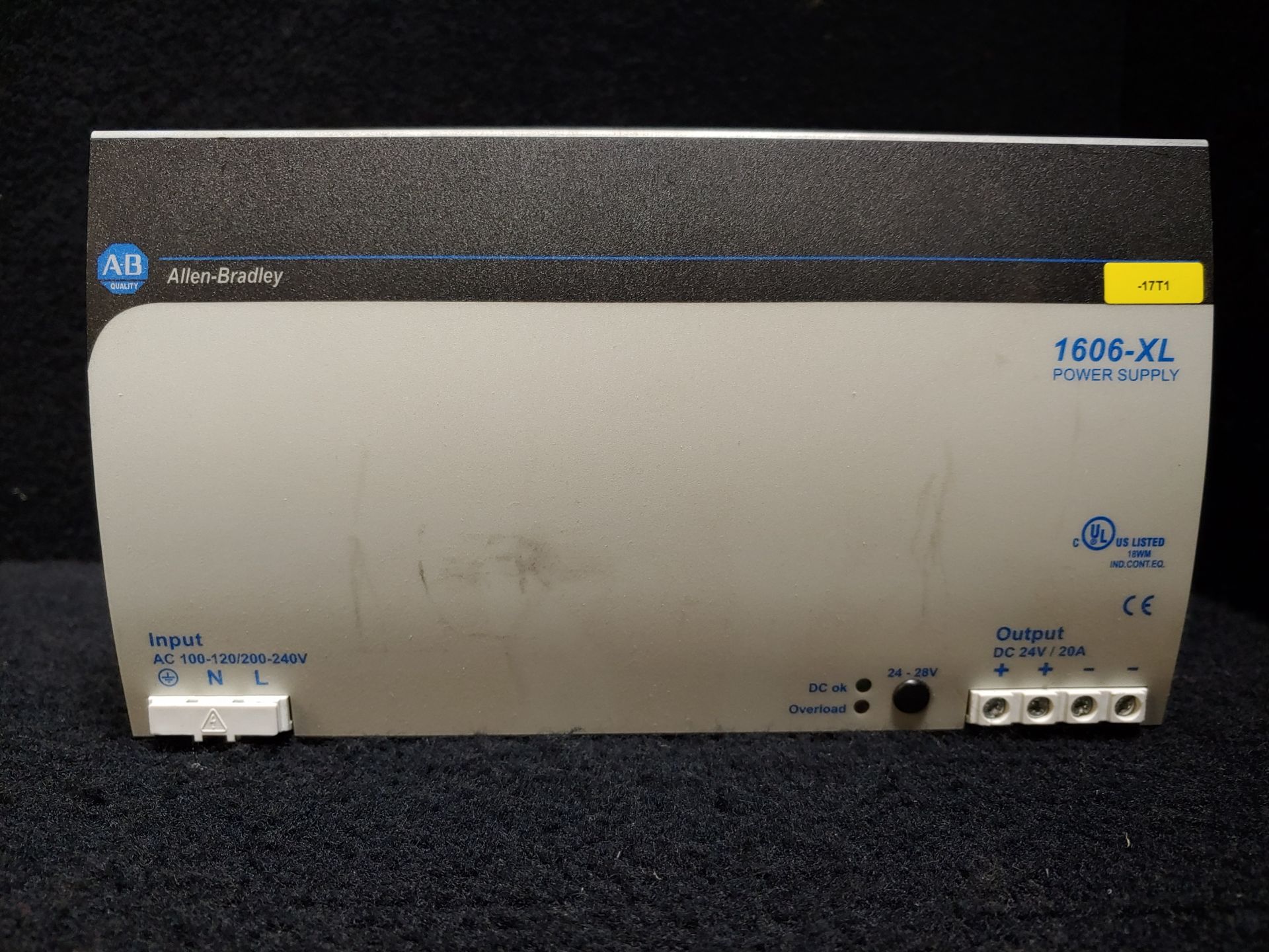 ALLEN BRADLEY 1606-XL480EP 3 POWER SUPPLY POWER SUPPLY INPUT: 100-120/200-240 VAC 10/5 AMP 50/60 HZ, - Image 2 of 7