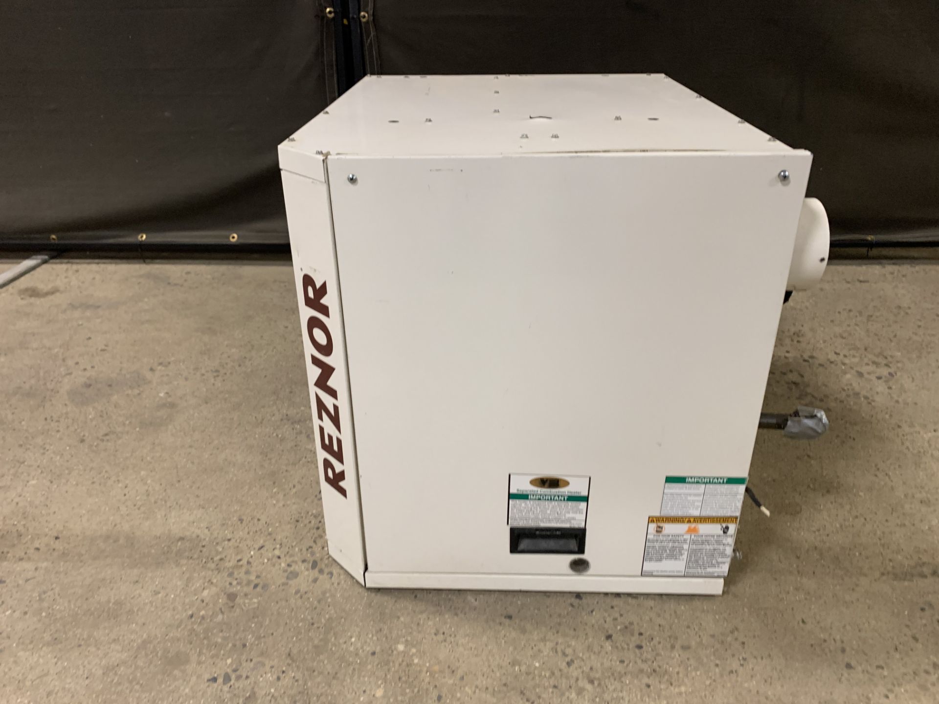 REZNOR V3 SERIES UDAS125 GAS-FIRED SEPARATED COMBUSTION HEATER UNIT, INPUT 120,000 BTUH, OUTPUT 99, - Image 4 of 12