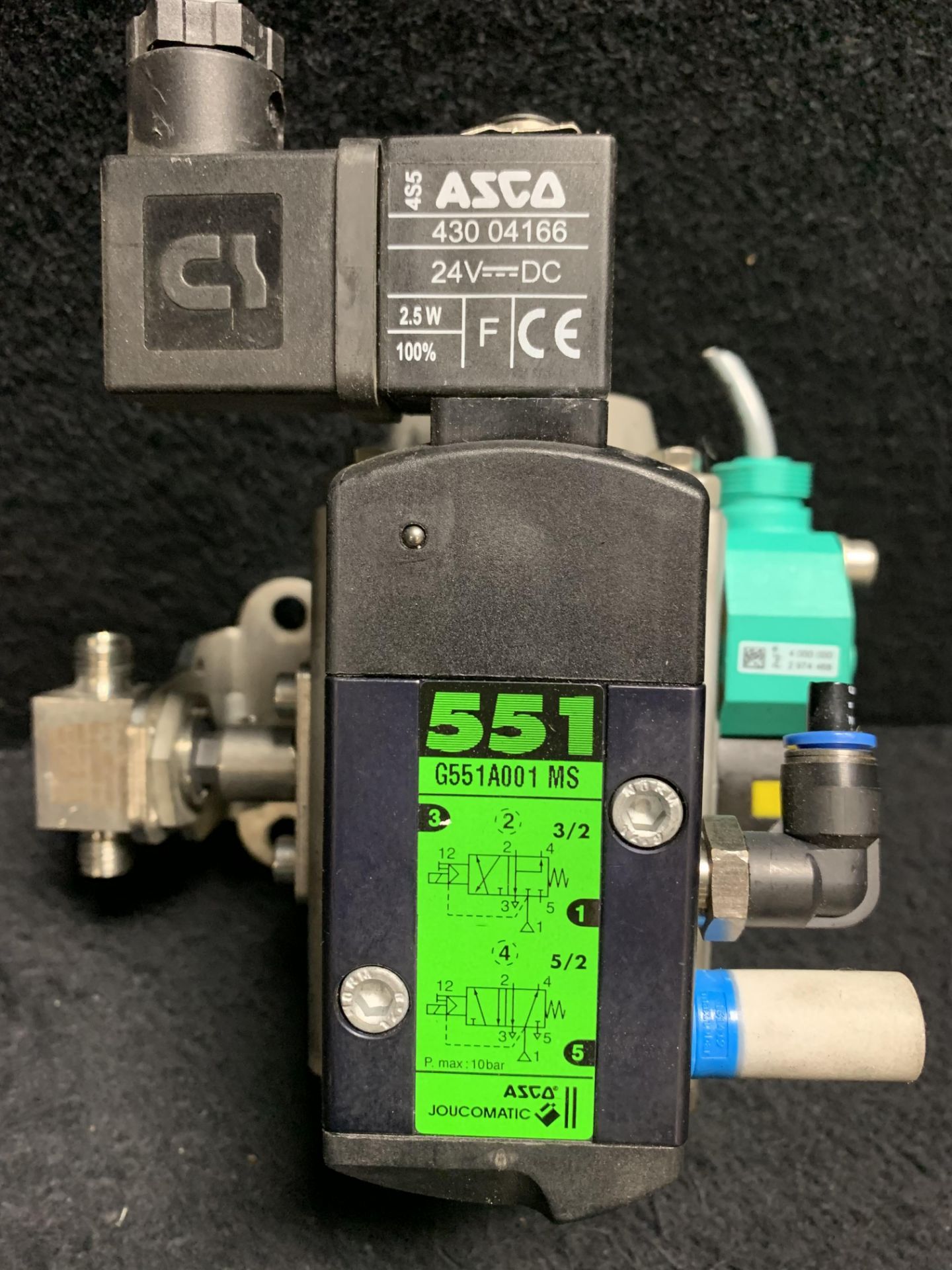 SWAGELOK SC15-4U F04-N-DS-11 AZNX AT SERIES PNEUMATIC ACTUATOR WITH ASCO G551A001 MS SOLENOID VALVE - Image 7 of 7