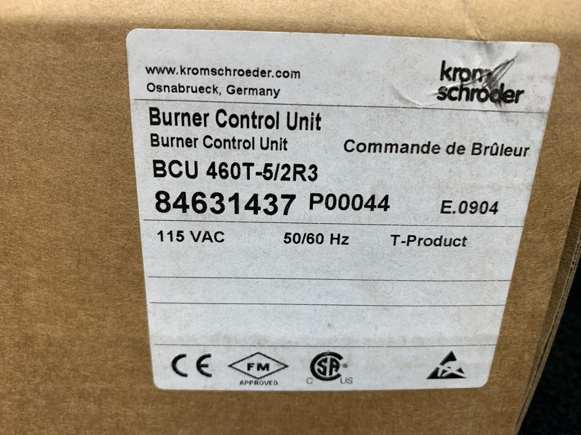 NEW IN BOX - KROM-SCHRODER BURNER CONTROL UNIT, BURNER - BCU-460T-5/2R3,BIO 50RB-350/335-(37)B - Image 10 of 10
