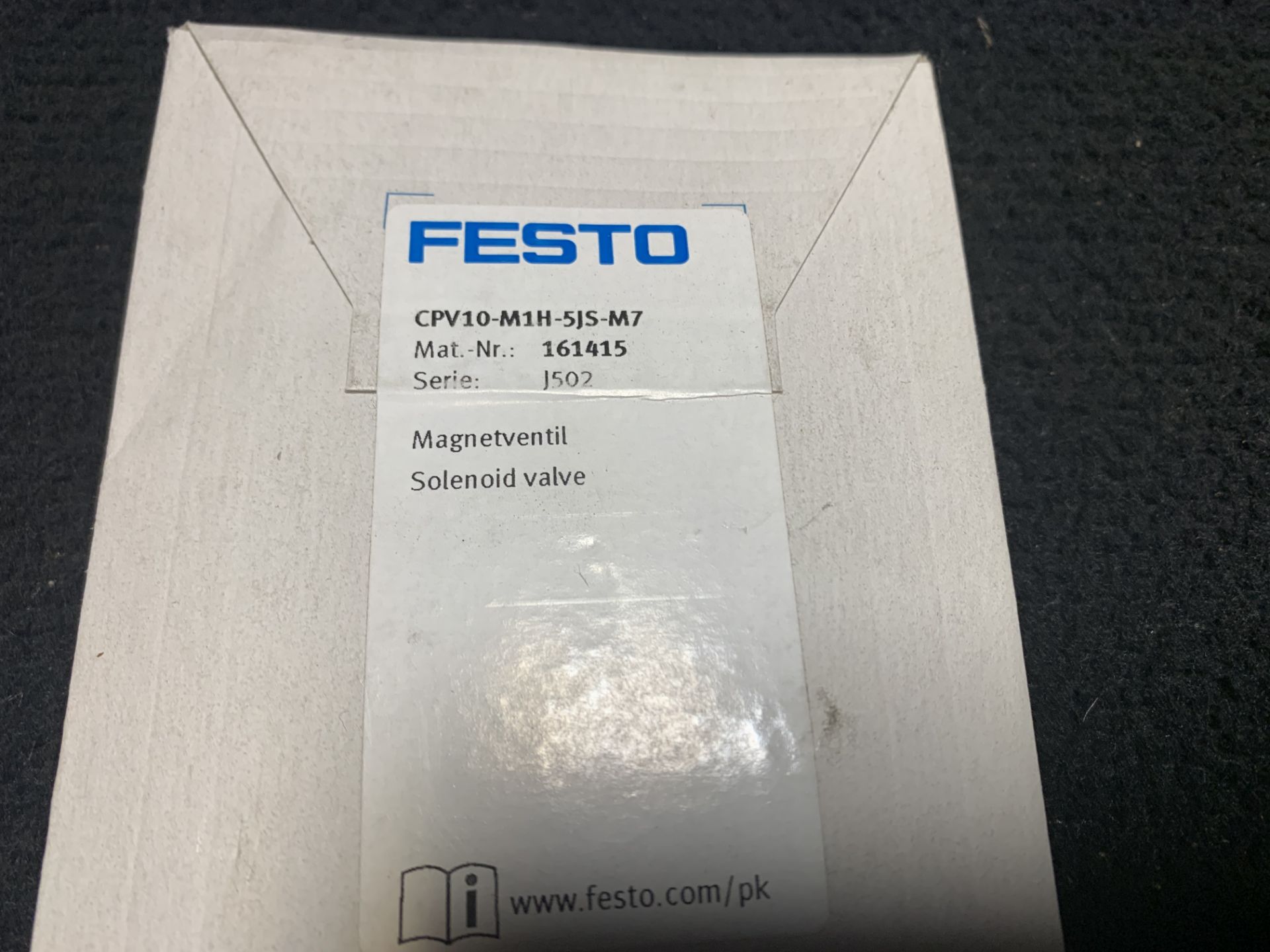 NEW IN BOX - FESTO GF18M5 ROTARY DISTRIBUTOR, CPV10-M1H-5JS-M7 SOLENOID VALVE - Image 3 of 6