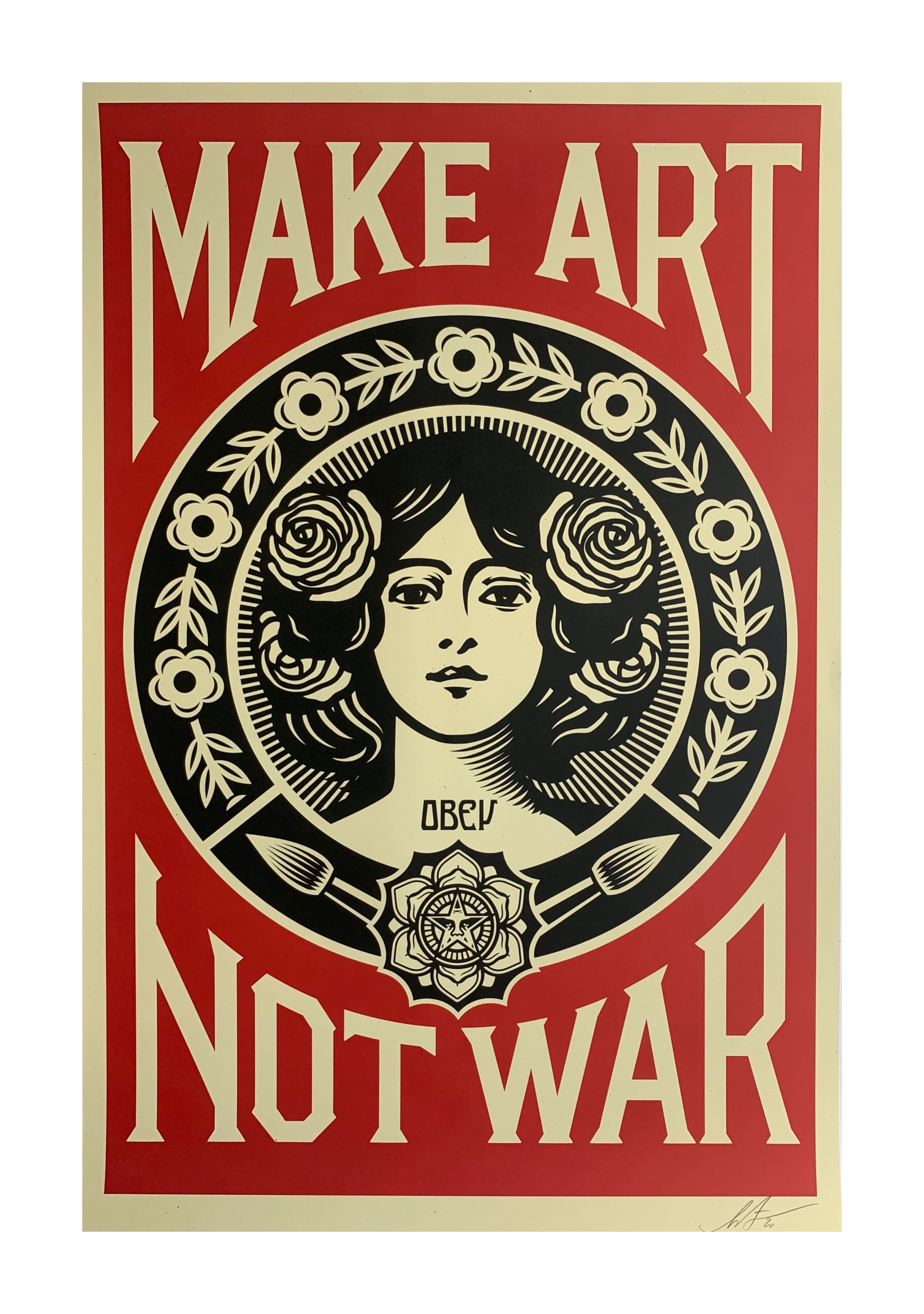 SHEPARD FAIREY 'MAKE ART NOT WAR' - 2020 - Image 3 of 4