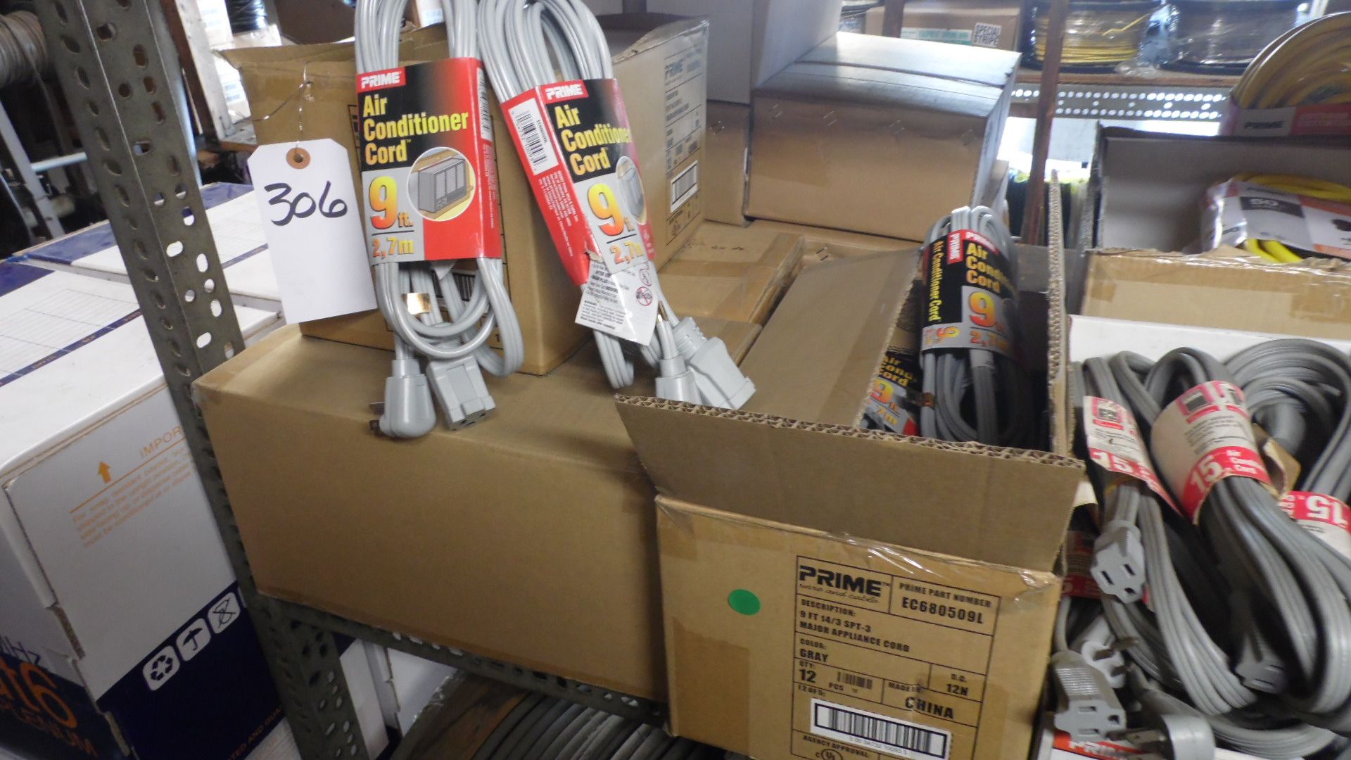 CASES OF AIR CONDITIONER CORD 9 FT. & 15 FT.