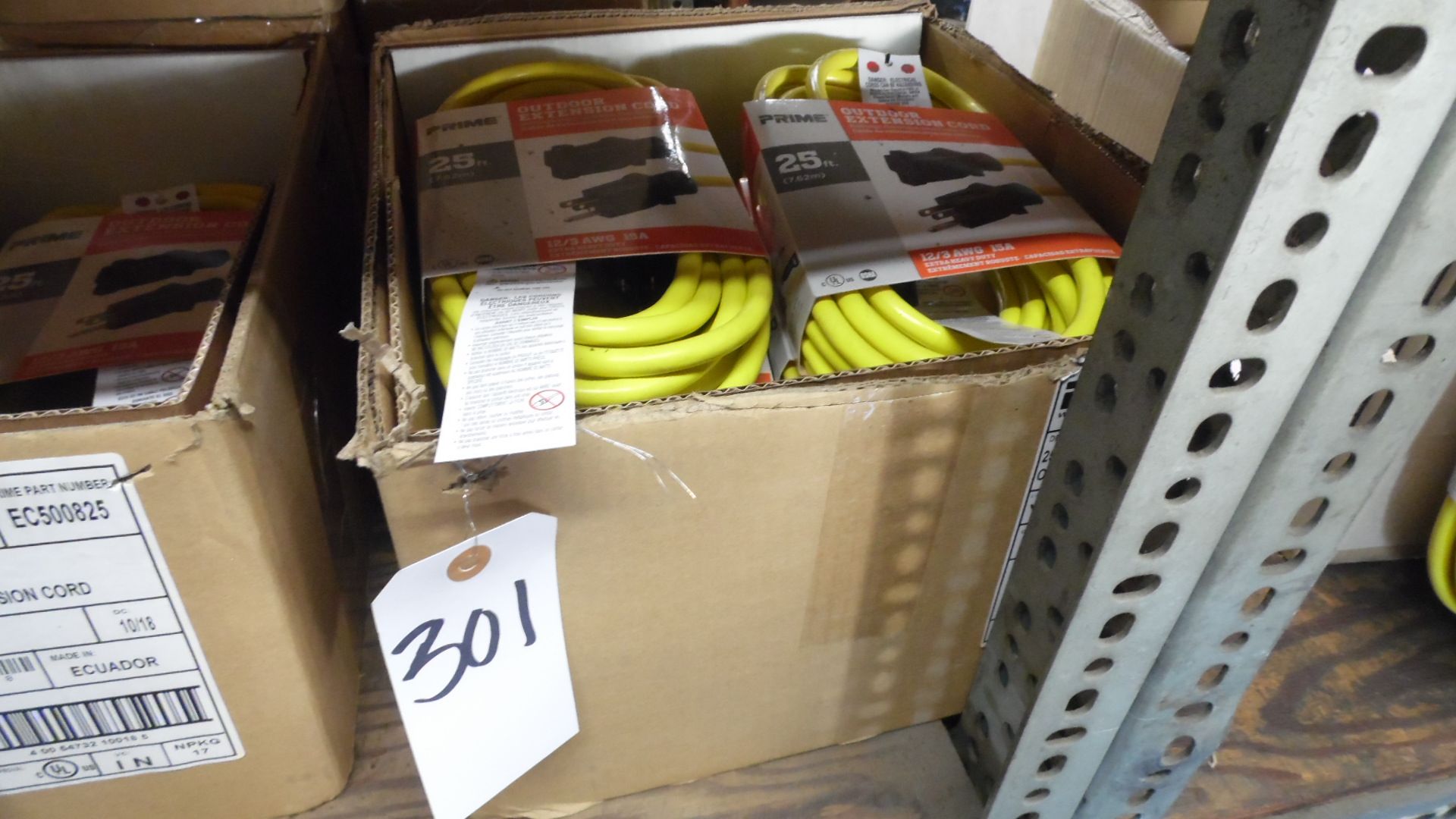 CASE OF 25 FT. EXTENSION CORDS