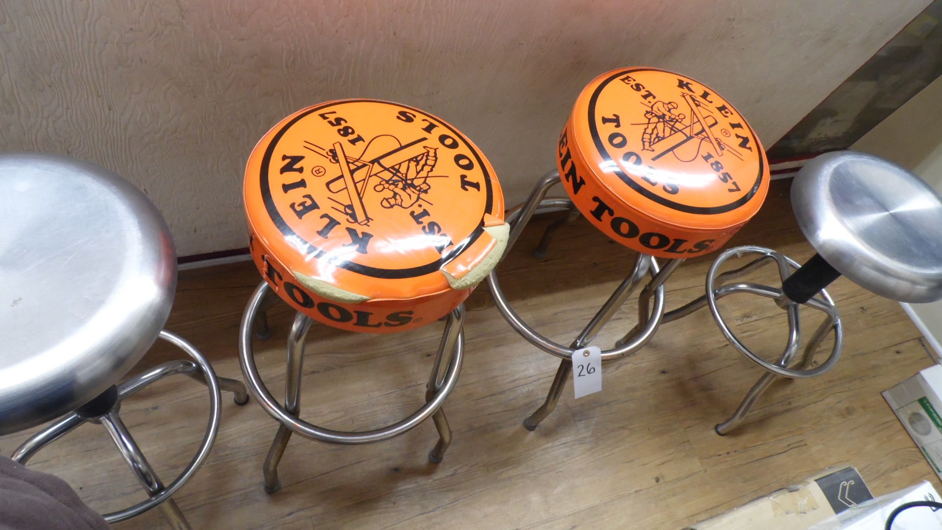 4 ASSORTED STOOLS