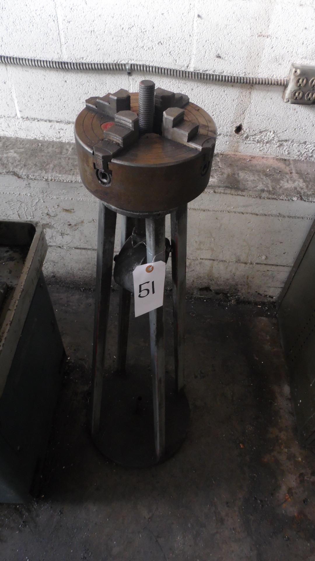 8" 4 JAW CHUCK w/ STAND