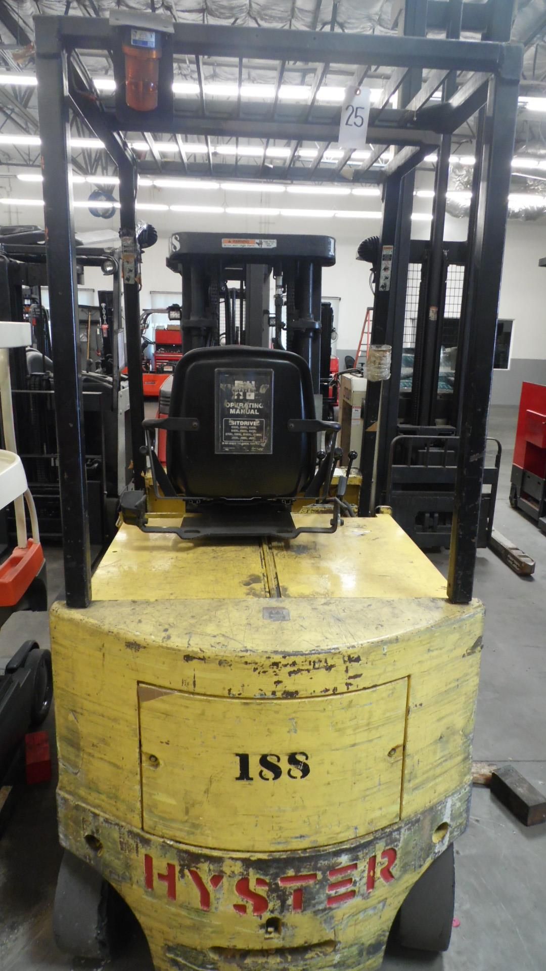 #21349 HYSTER E50XL-33 SIT-DOWN ELECTRIC CUSHION 5000-LB. ( MAST HGT. 87" / 189") - Image 2 of 2