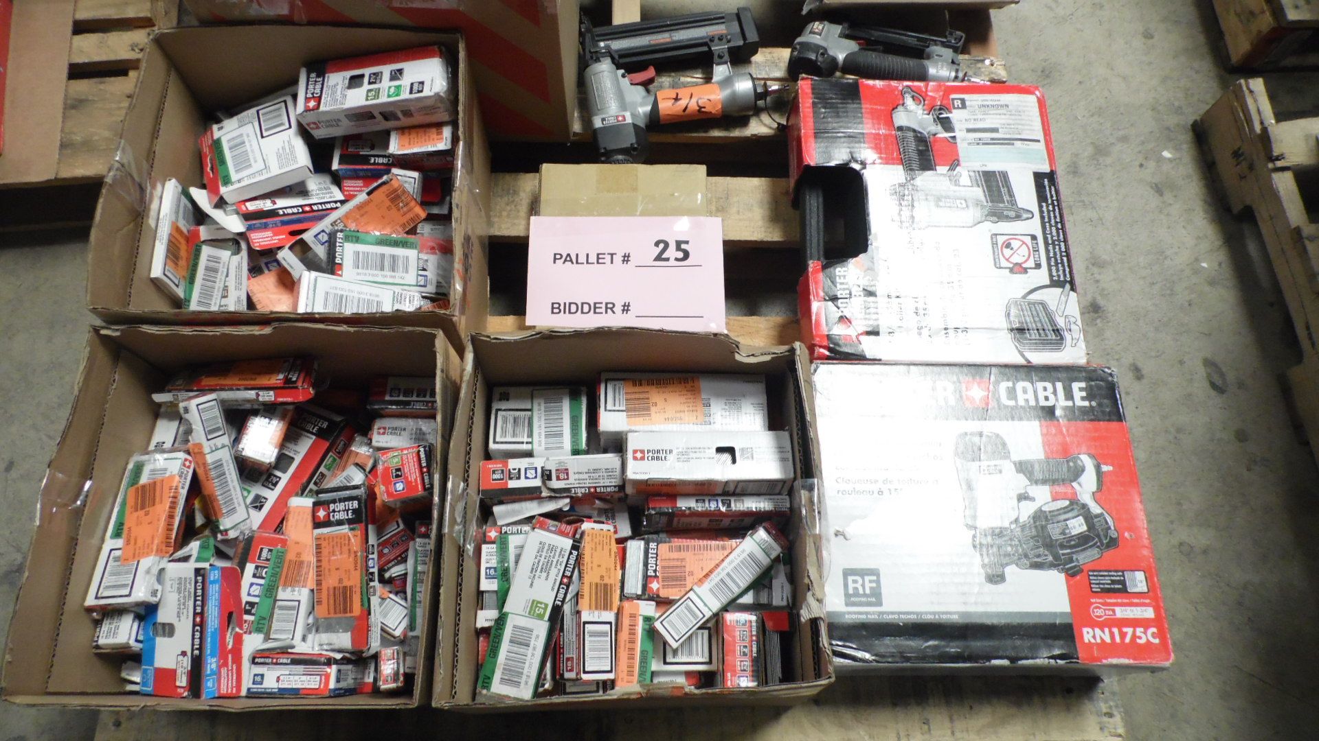 NAILERS, BOXES OF STAPLES