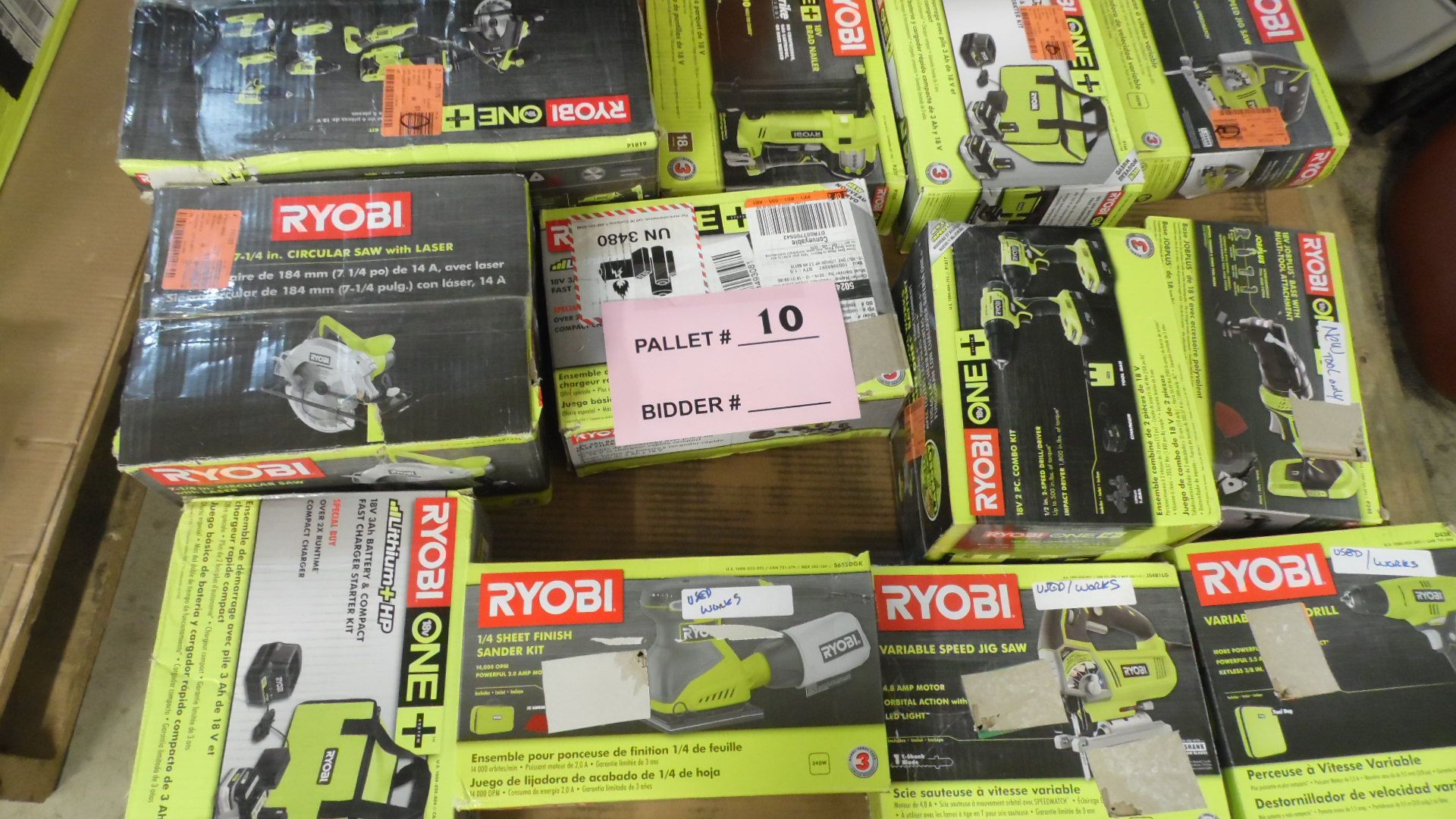 18 VOLT TOOL SETS & BATTERY CHARGERS, JIG SAW, STAPLE GUNS