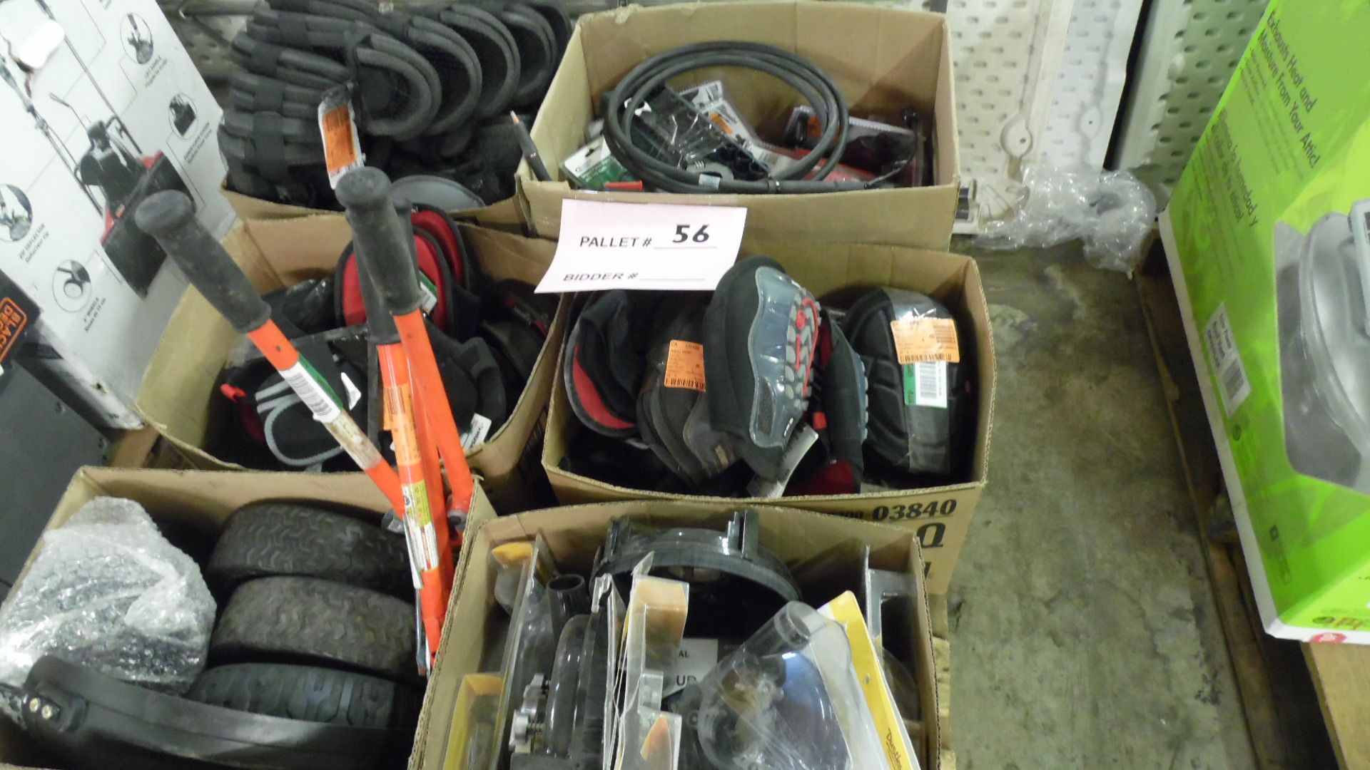 GRINDER COVERS, KNEE PADS, CHAIRLINE, MISC. TOOLS