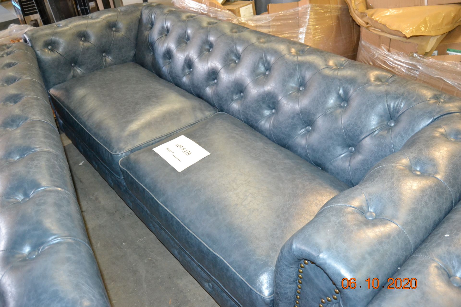 88" LEATHER COUCH