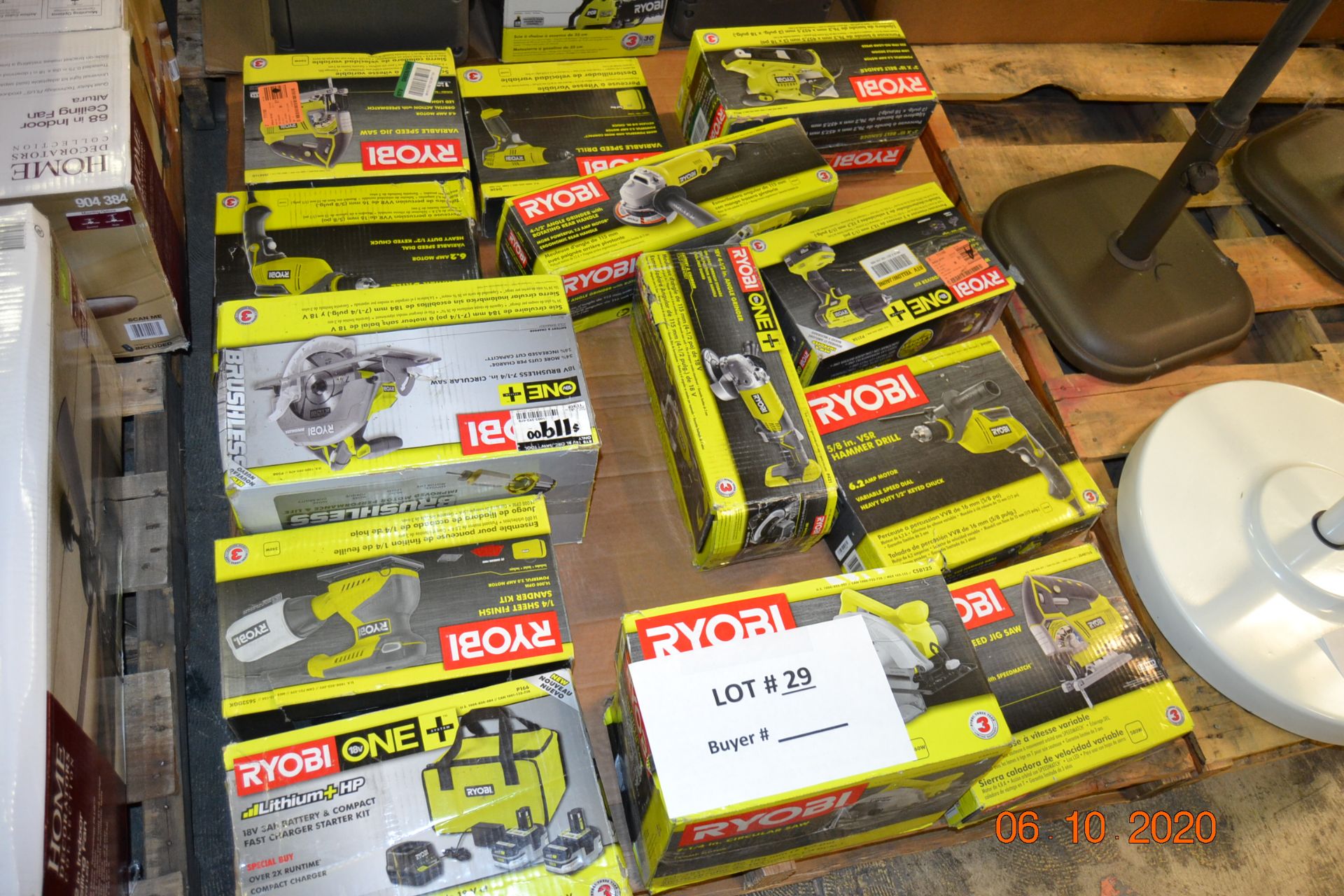 RYOBI-JIG SAW/HAMMER DRILL/CIRCULAR SAW/ANGLE GRINDER/BELT SANDER/VARIABLE SPEED DRILL/FINISHING