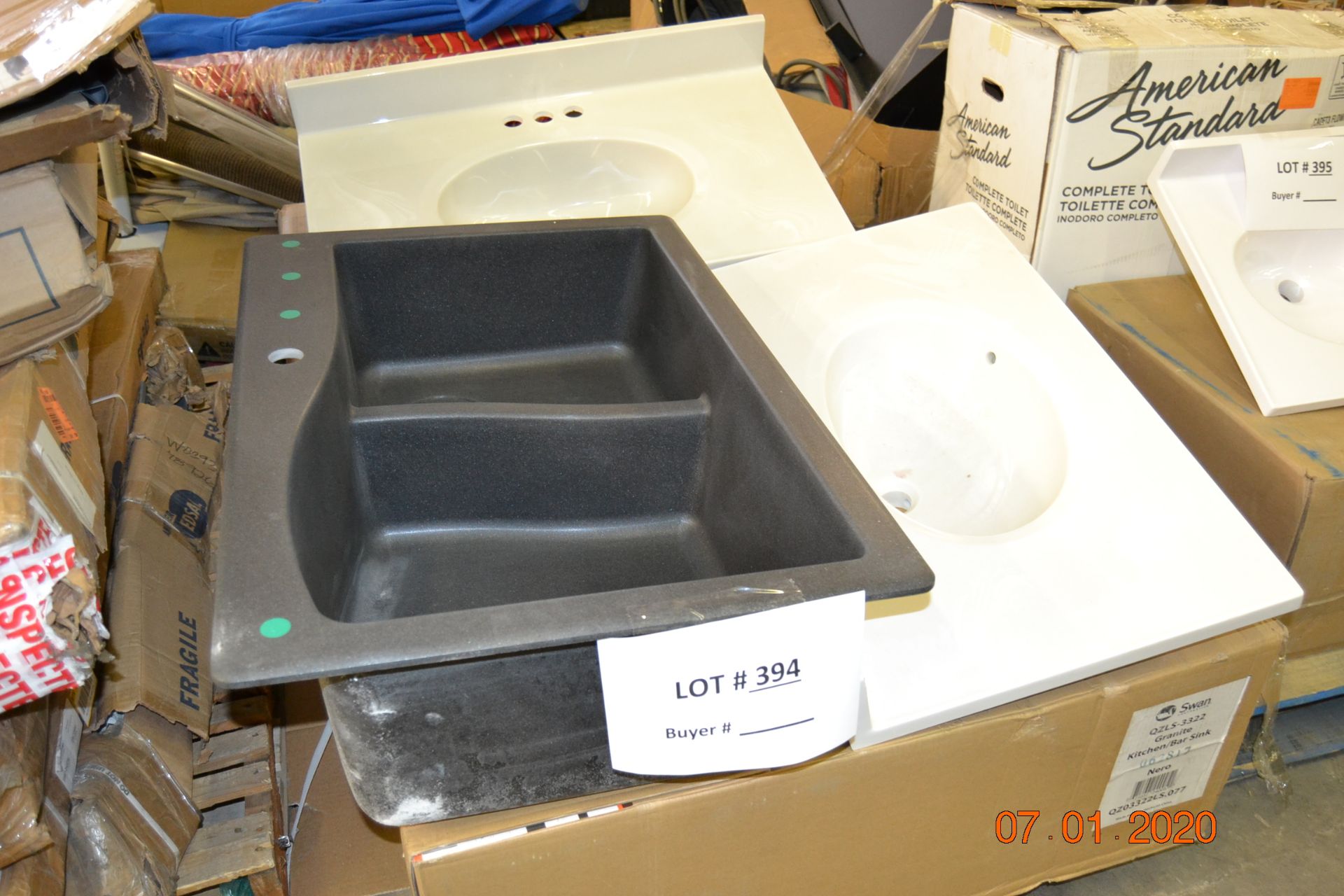 COMPOSITE SINK, 2 BATH SINKS