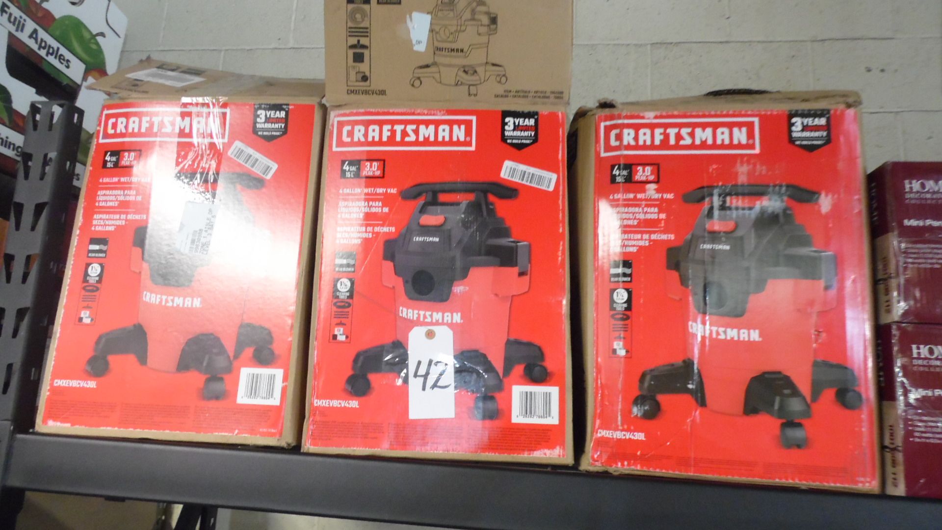 CRAFTSMAN WET / DRY VACS (QTY.3)