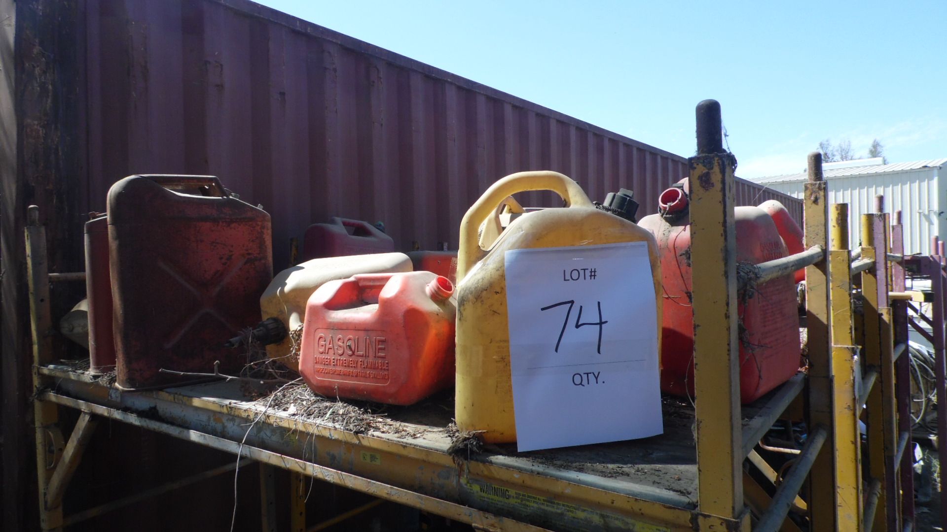 ASSORTED GAS CANS ( QTY 15 )