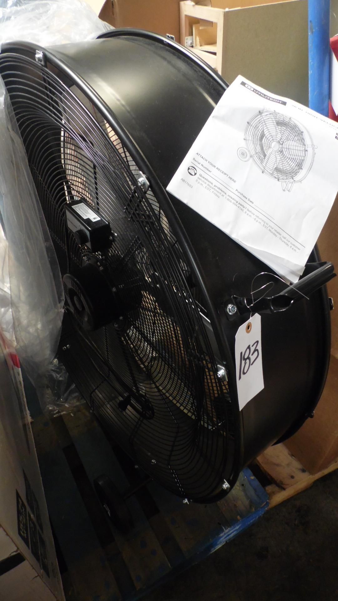 BLACK INDUSTRIAL 36" UTILITY FAN