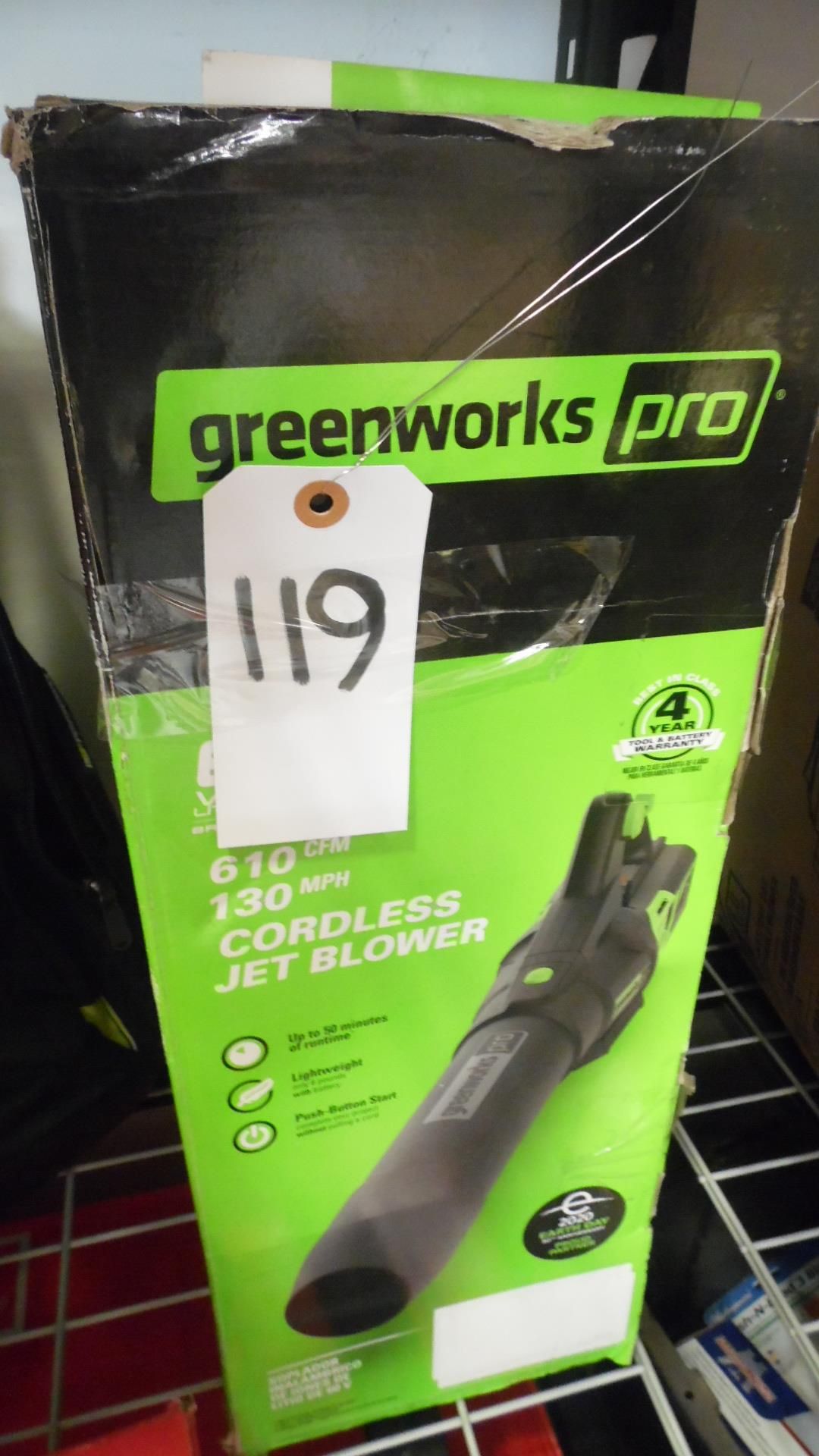 GREENWORKS CORDLESS JET BLOWER