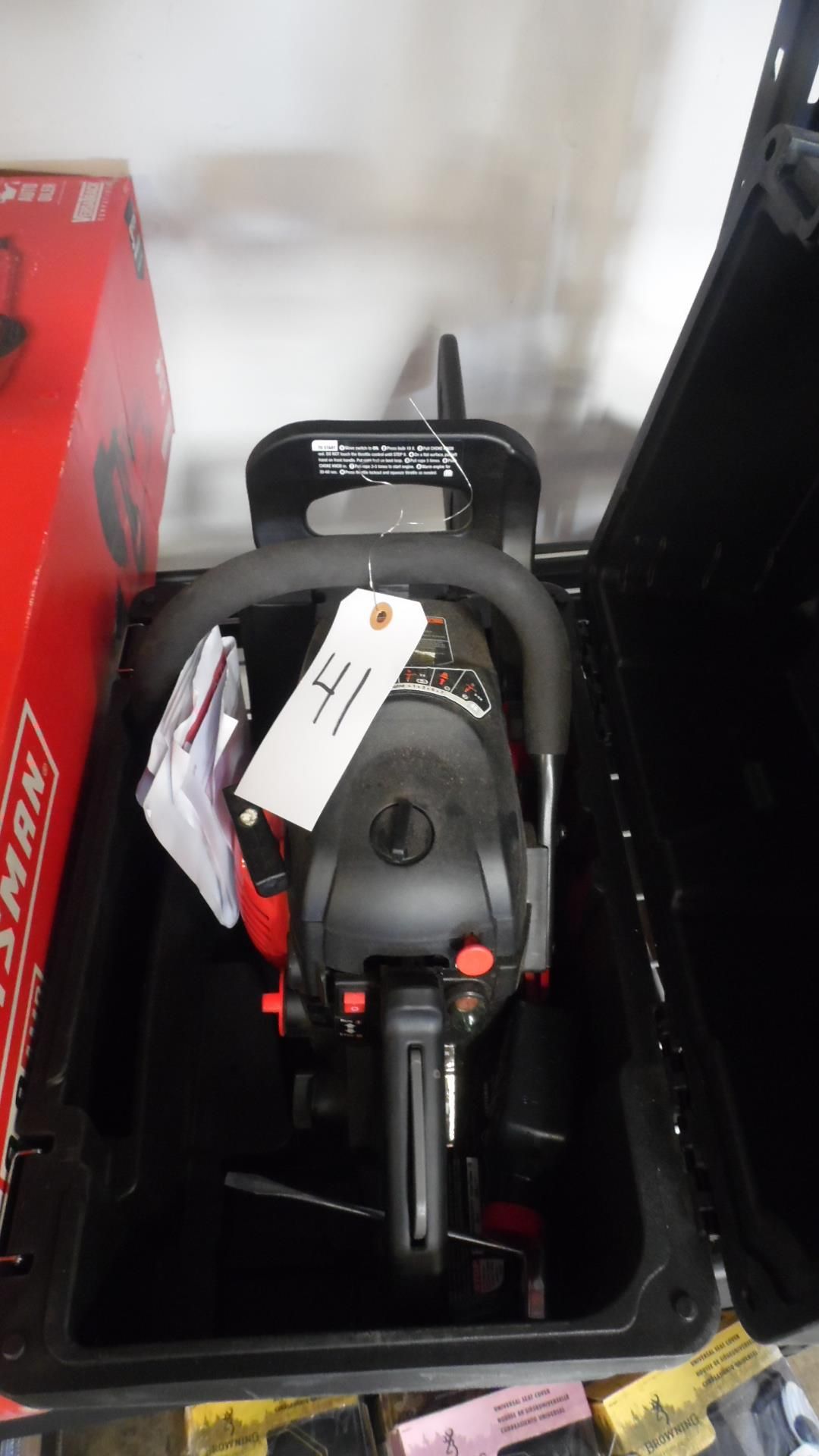 CRAFTSMAN 18" GAS CHAINSAW (HAS COMPRESSION)