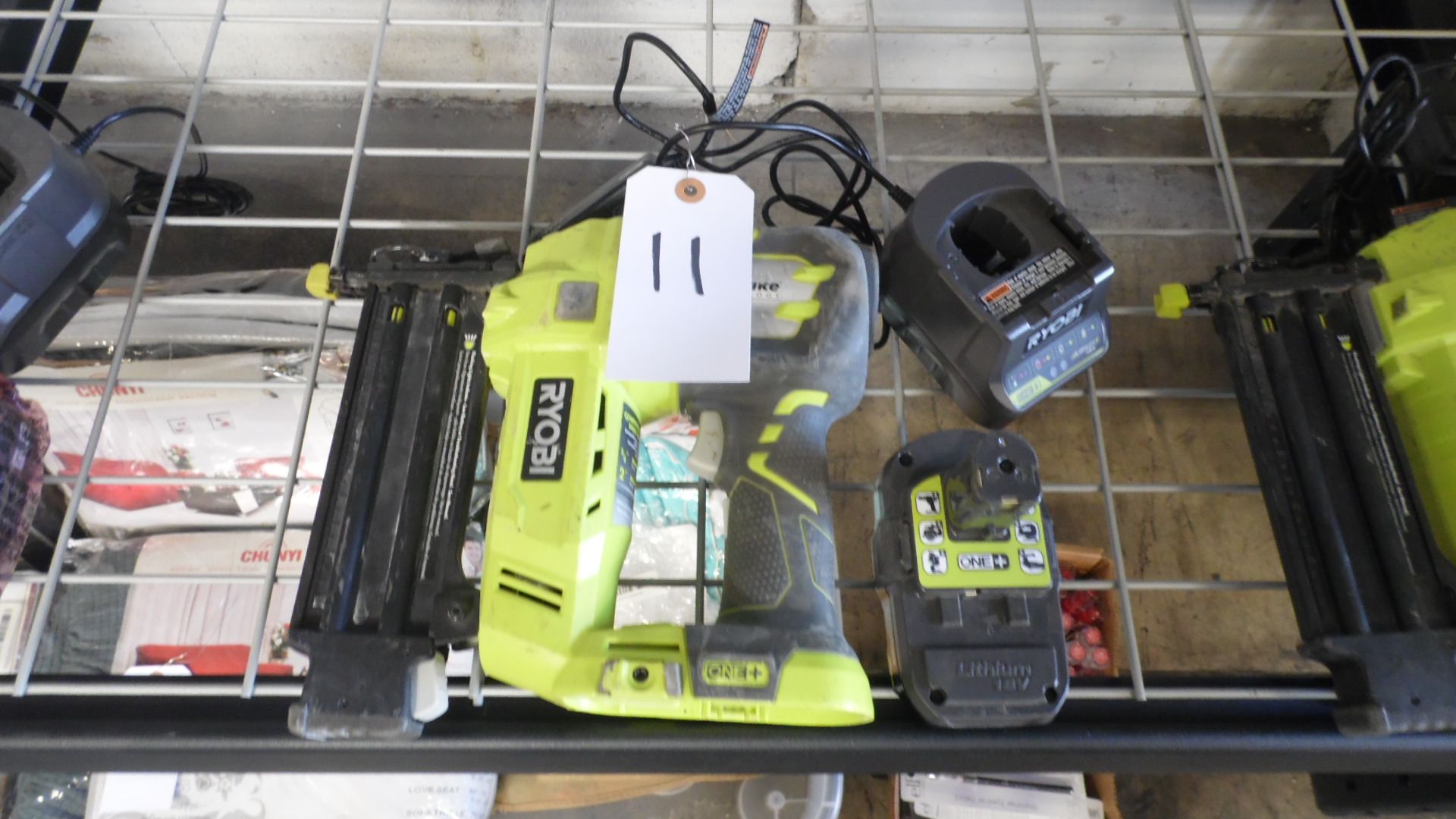 RYOBI AIR STRIKE w/ BATTERY & CHARGER (Tested, works}