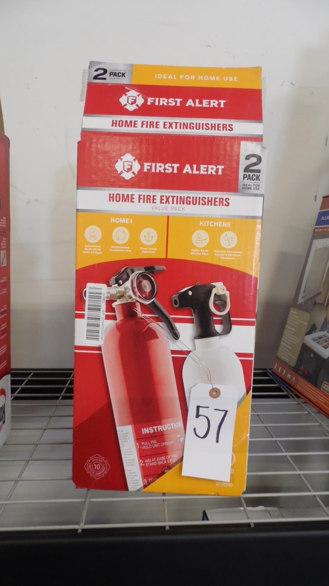 FIRST ALERT HOME FIRE EXTINGUISHERS (CHARGED & FULL)