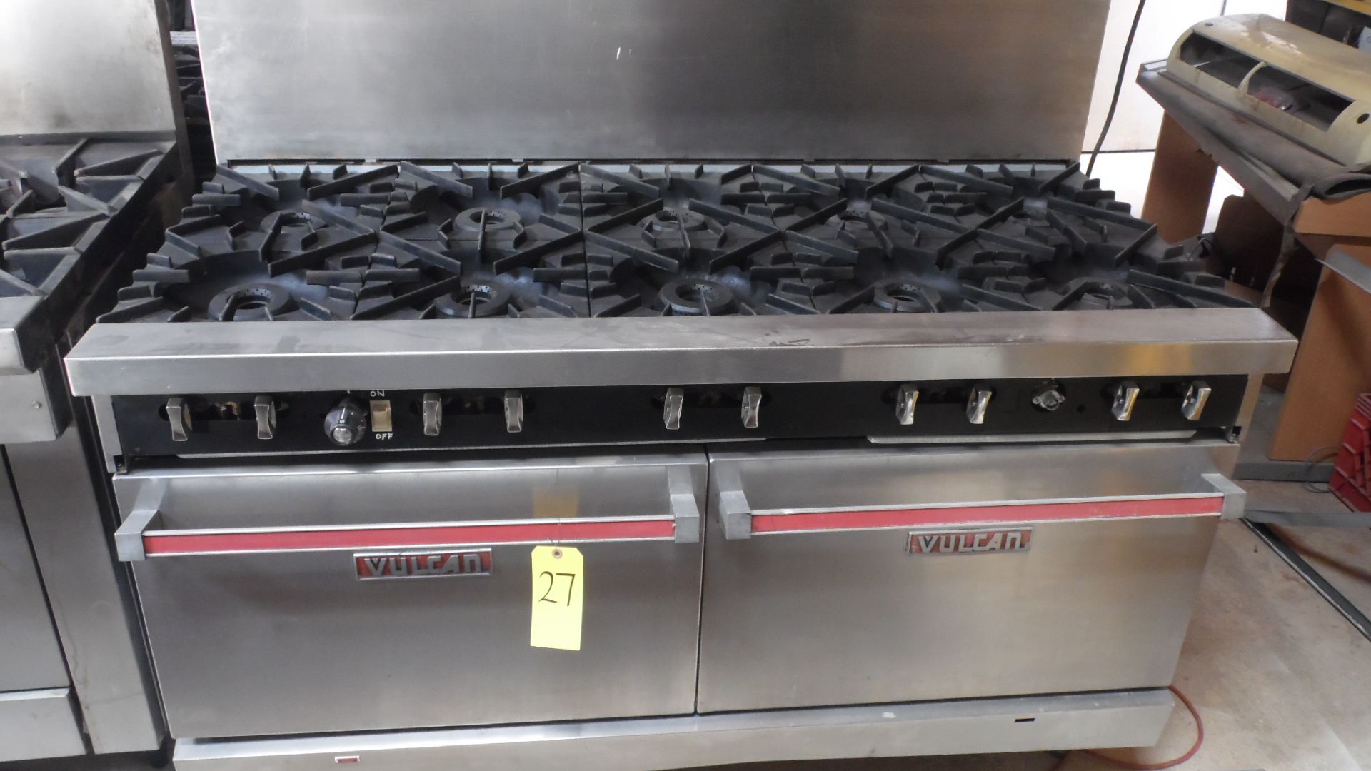 VULCAN 10 BURNER DOUBLE OVEN ( 5FT. LONG )