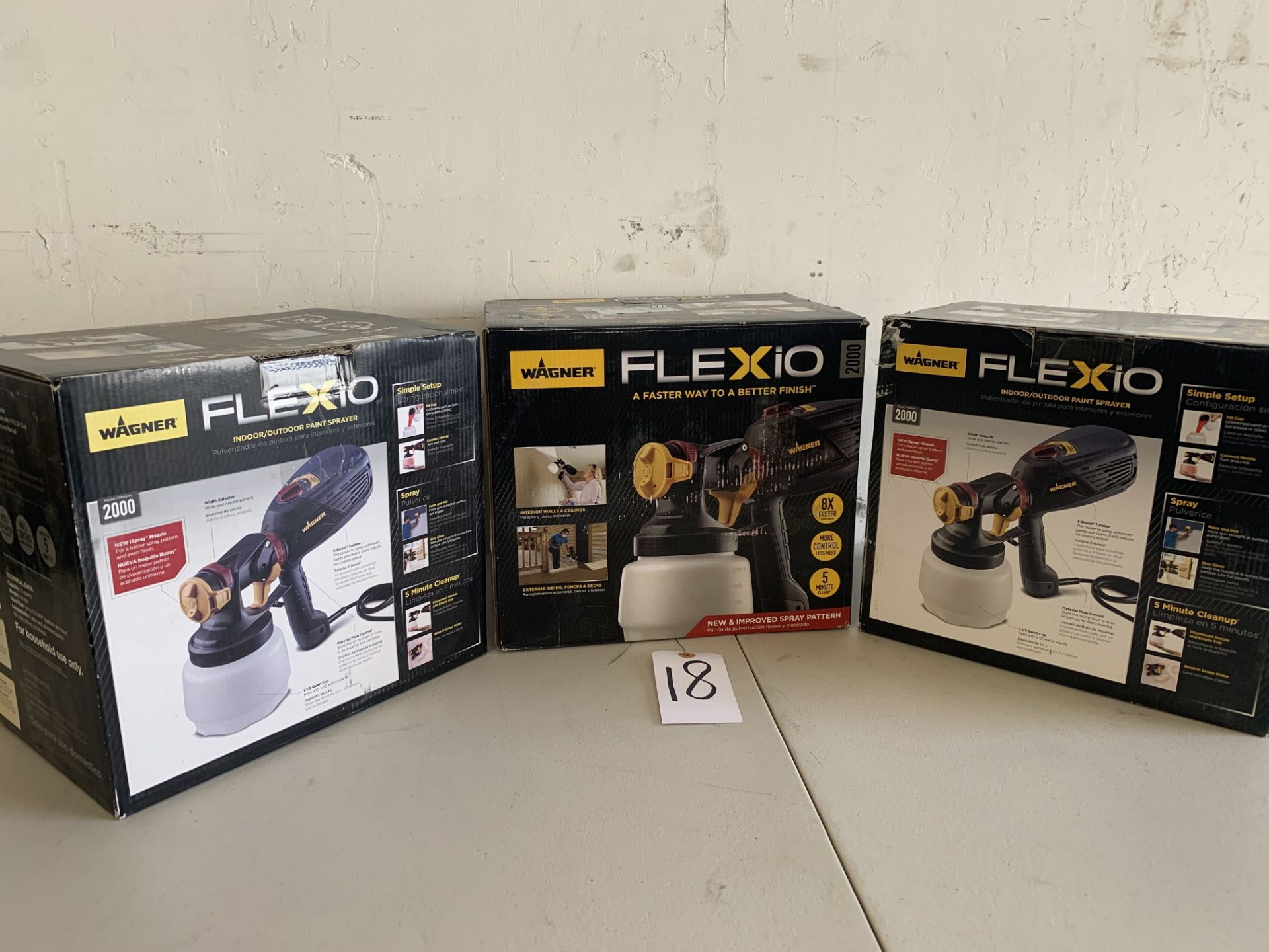 Wagner Flexio Paint Sprayers, 3 Items