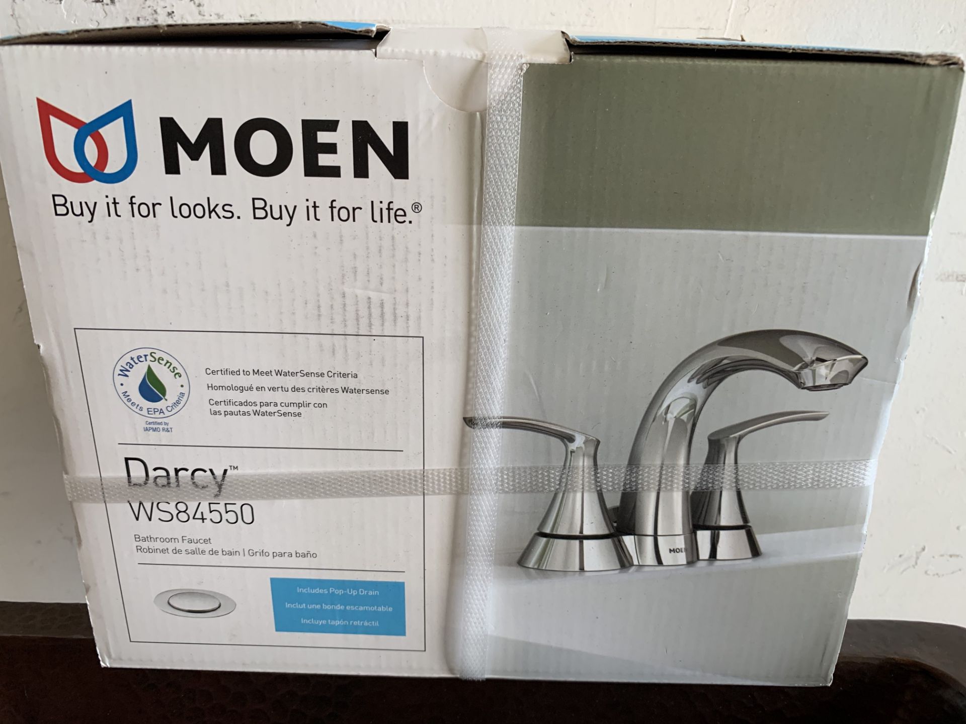 MOEN Darcy Faucet (NEW) and Copper Sink (NEW) - Image 2 of 3