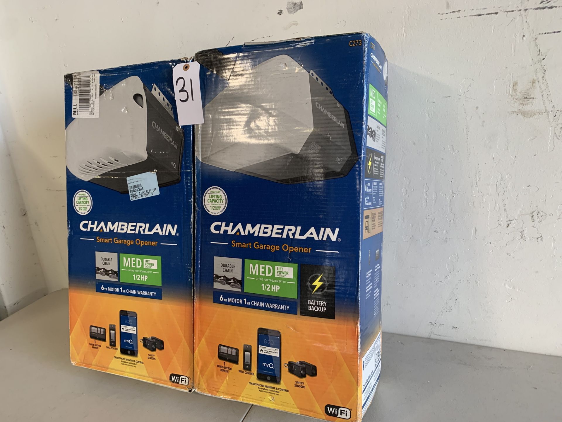 Chamberlain Smart WiFi Garage Door Opener, 2 Items - Image 3 of 3