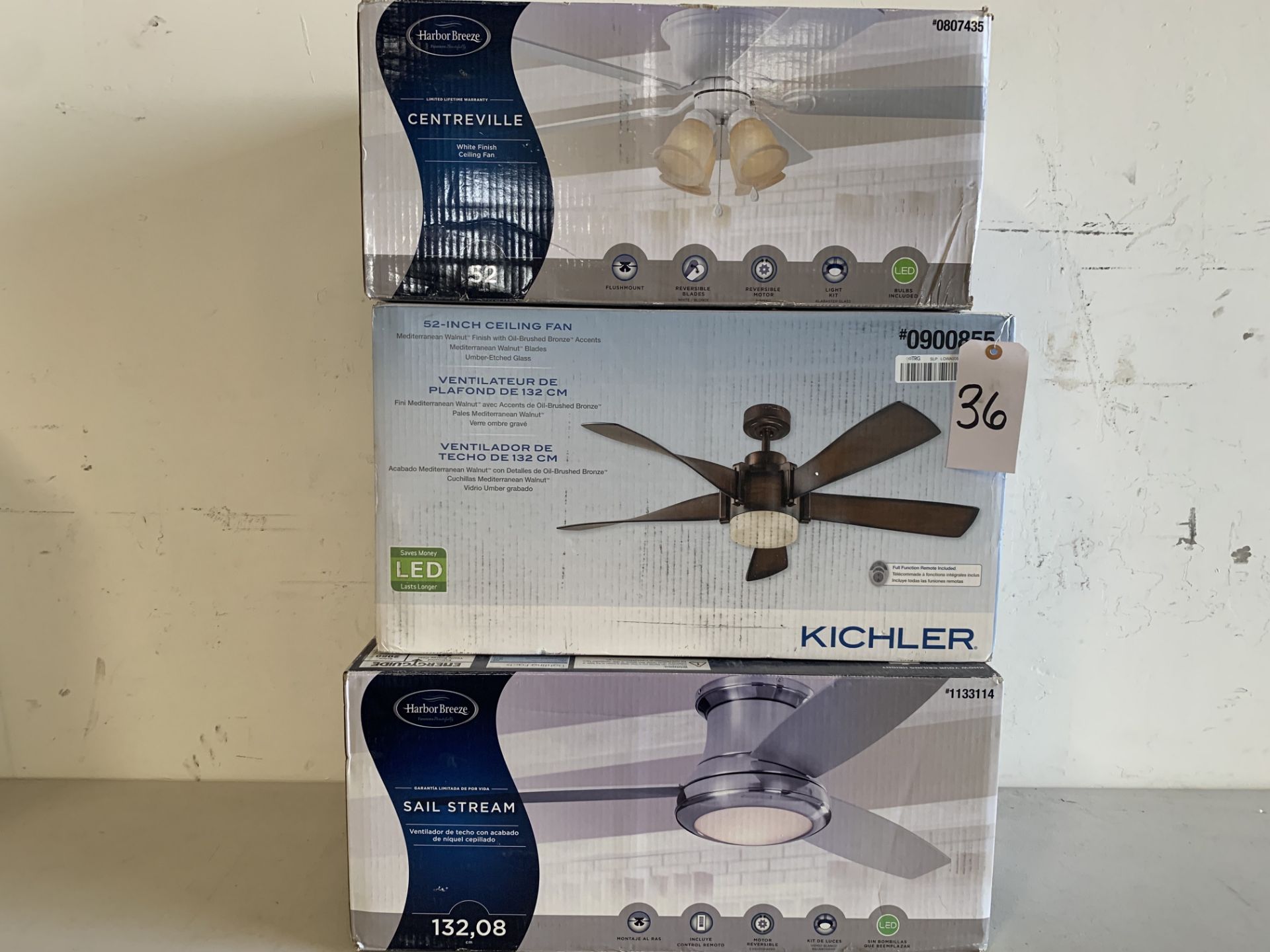 Ceiling Fans, 3 Items