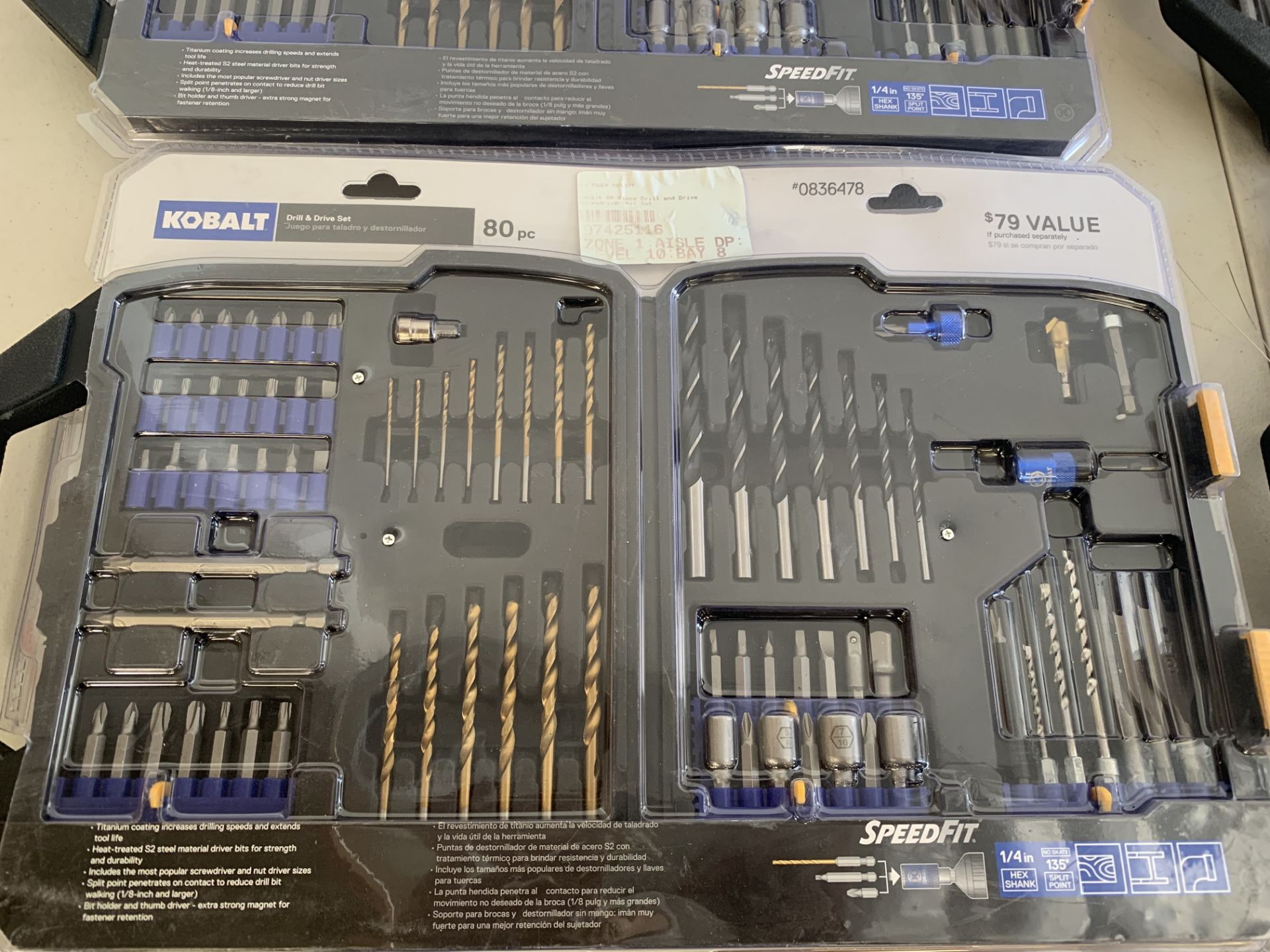 Kobalt SpeedFit Drill & Drive Bit Sets (New in Box), 6 Items - Image 2 of 3