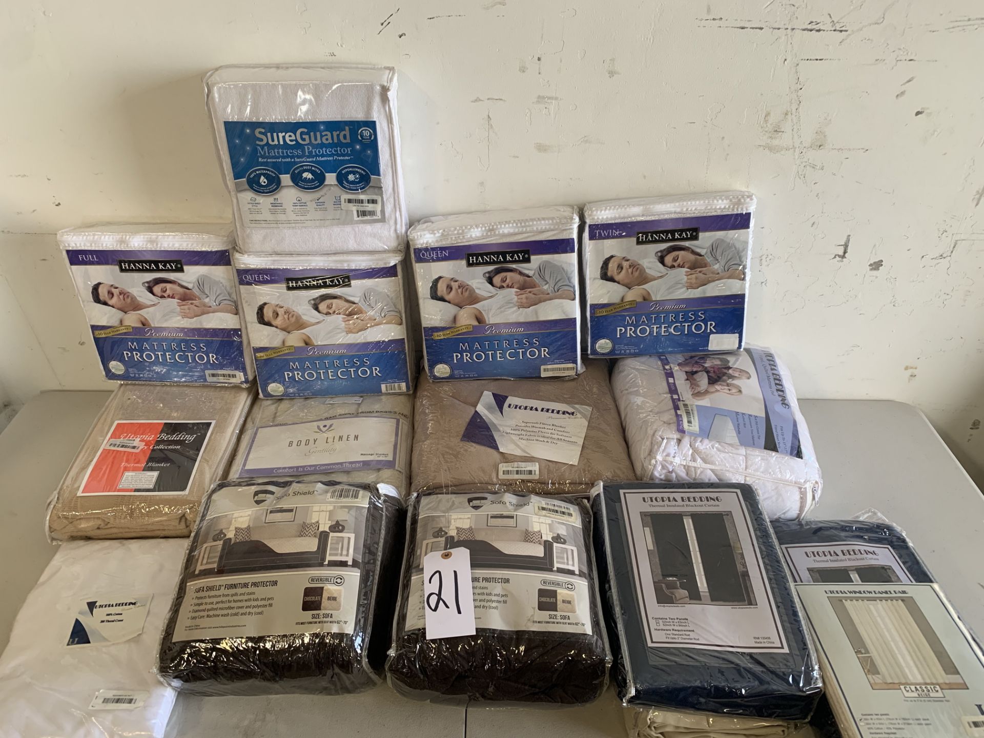 Bedding and Drapes, 14 Items