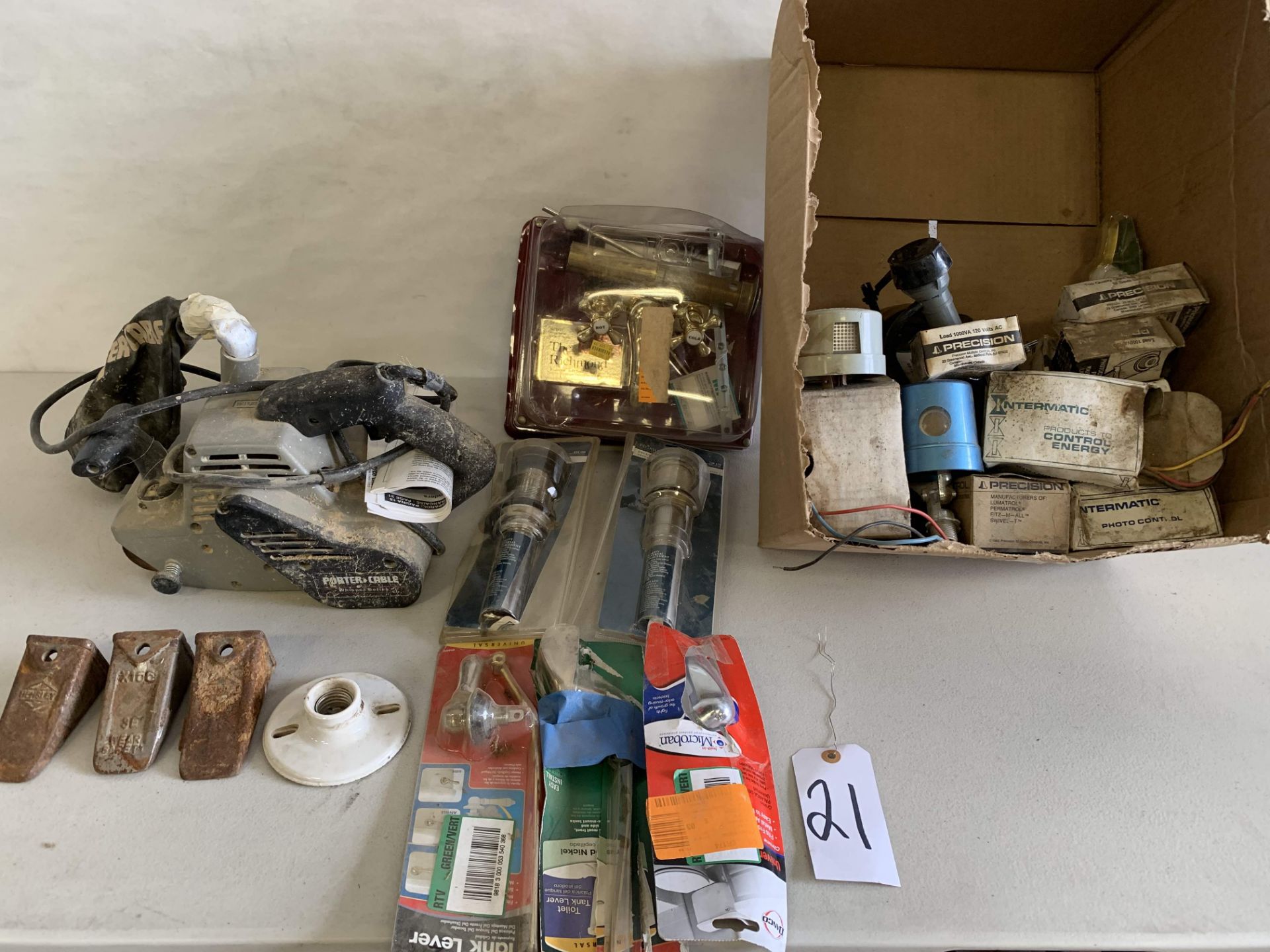 Box of Tools, Door Hardware, and Misc Items