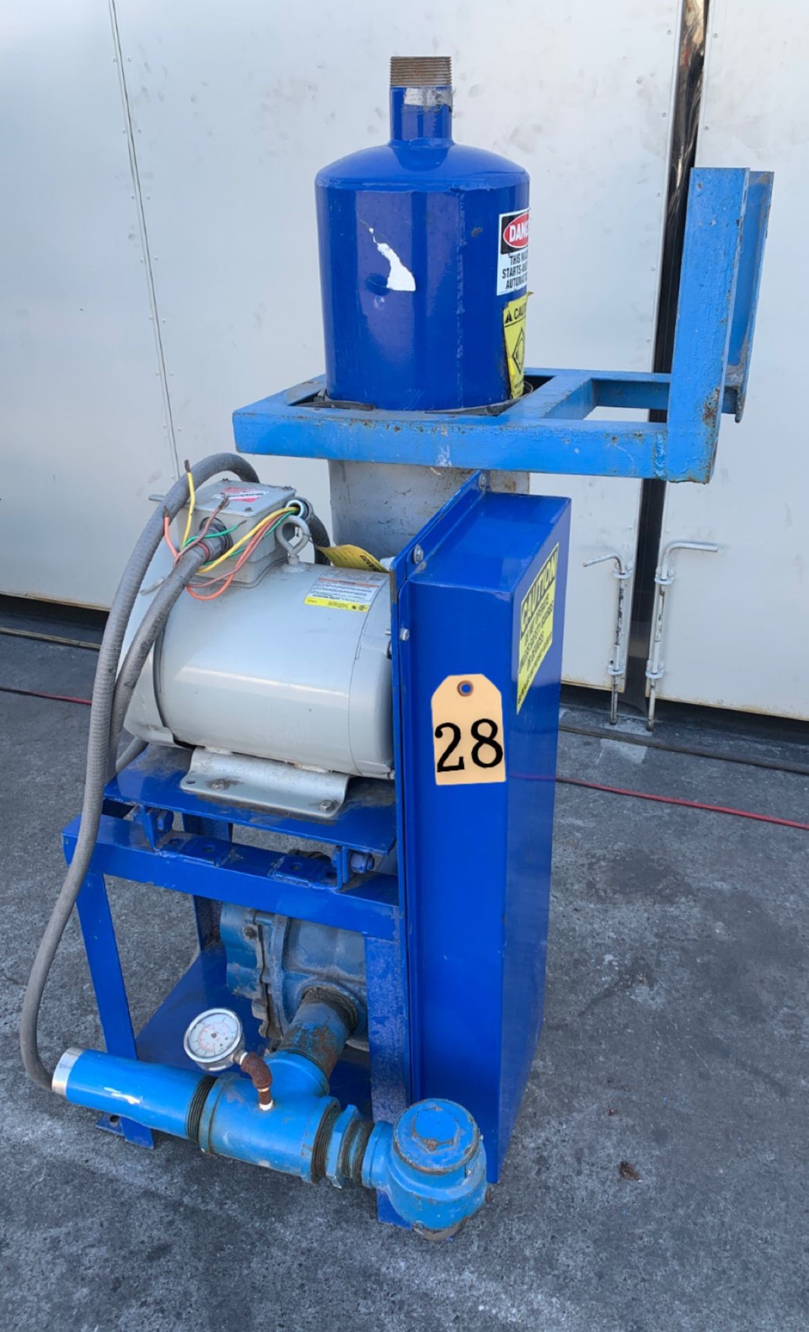 7.5 hp PNEU-CON CONVEYOR w/ DRESSER ROOTS ROTARY LOBE BLOWER