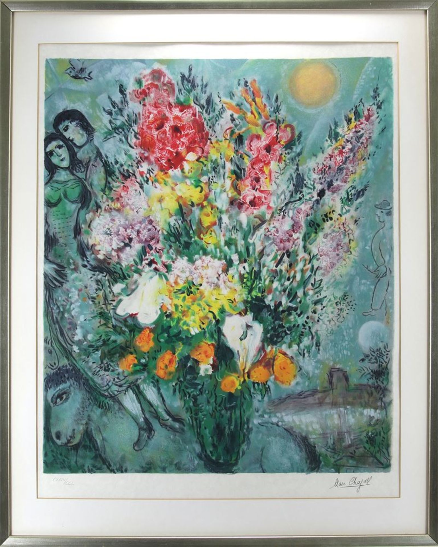 Chagall, Marc1887 Witebsk - 1985 Saint-Paul-de-Vence. Bouquet multicolor. Farblithographie auf - Bild 2 aus 4