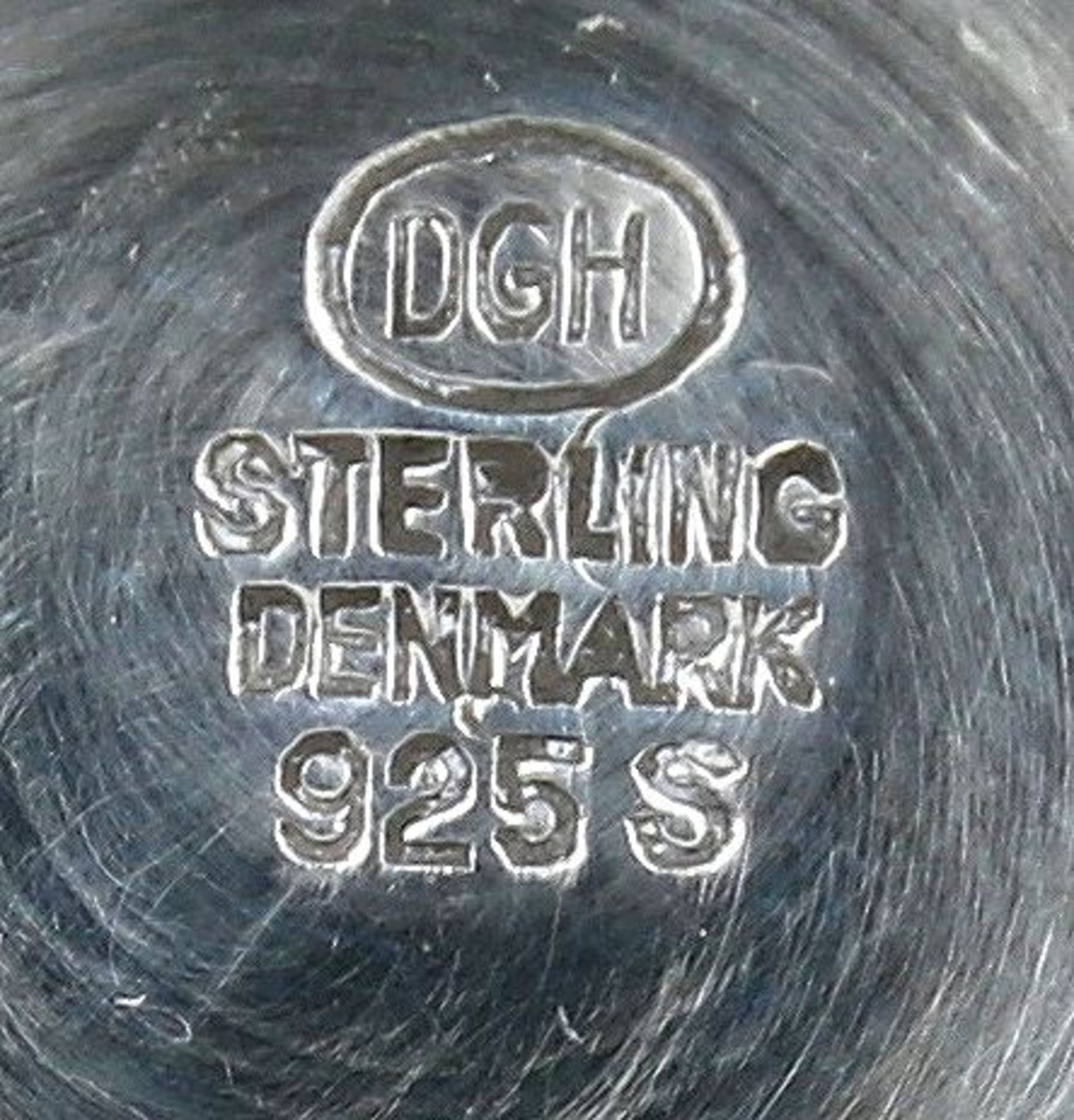 Paar KerzenleuchterDansk Guldsmede Handwaerk Dänemark 20. Jh. Sterling Silber 925 punziert und - Bild 2 aus 3