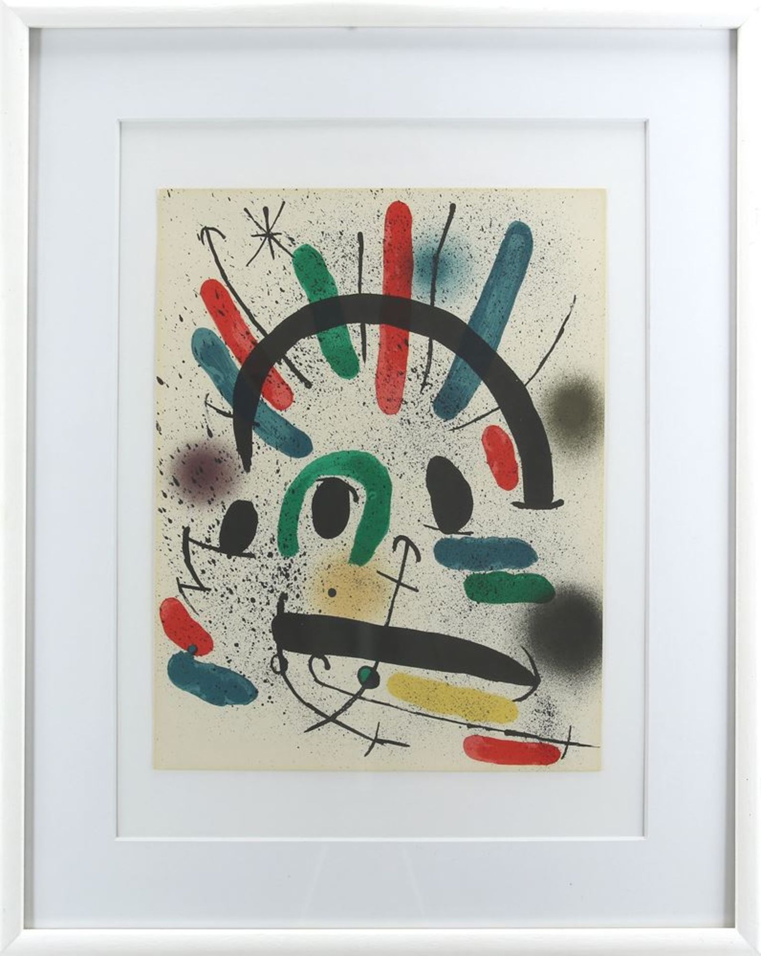 Miro, Joan1893 Barcelona - 1983 Palma. Der Zornige. Farblithographie von artes. Größe ca. 31,5 x - Bild 2 aus 2