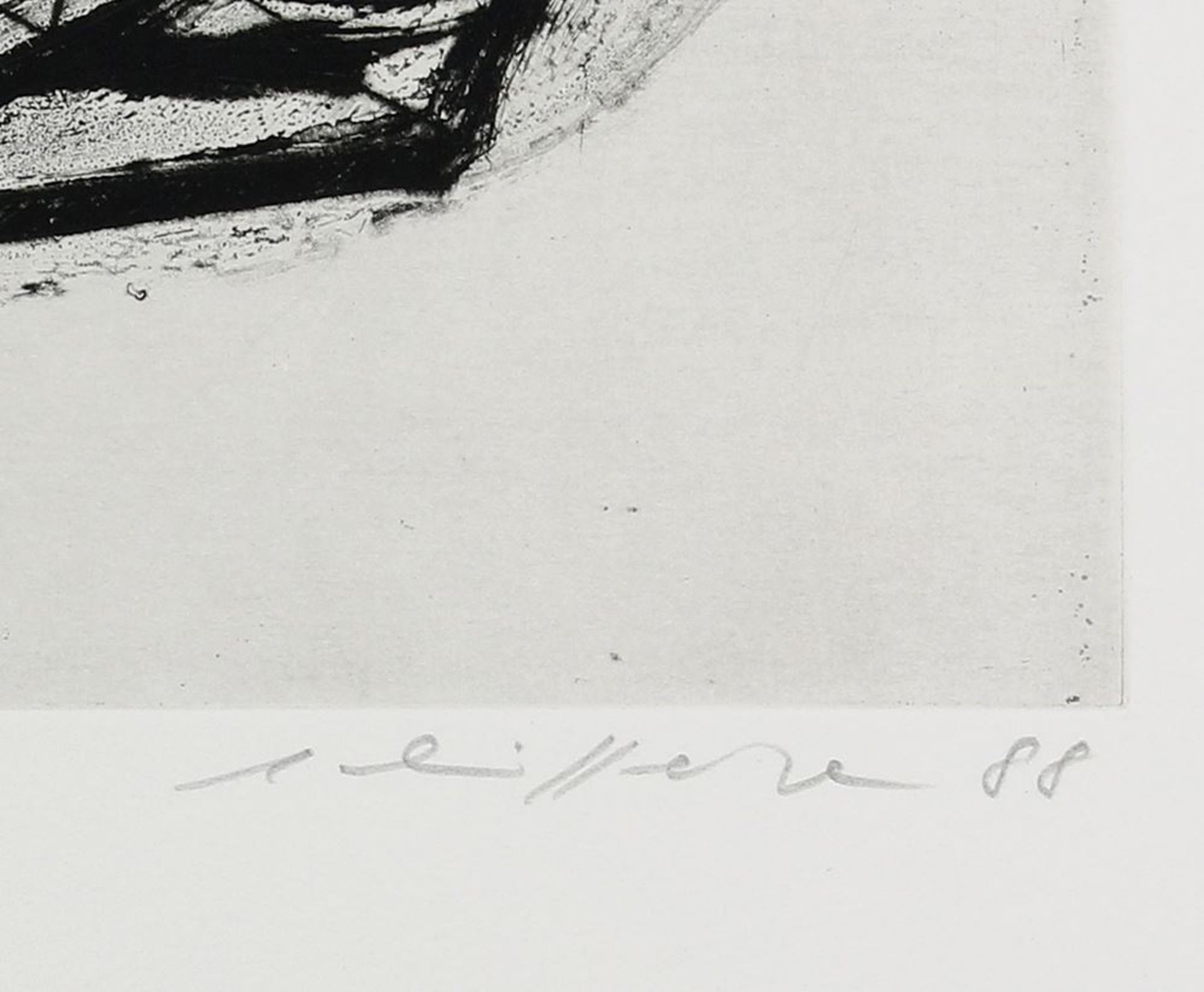 Schifferle, Klaudia*1955 Zürich. Amorph-abstrakte Komposition. Radierung auf Bütten. Unten rechts - Bild 2 aus 4
